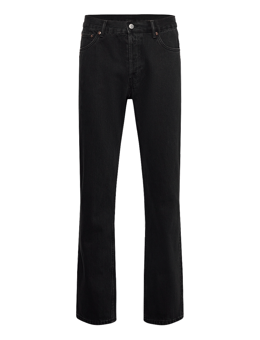 Weekday - Klean Regular Straight Leg Jeans - normale jeans - tuned black - 0