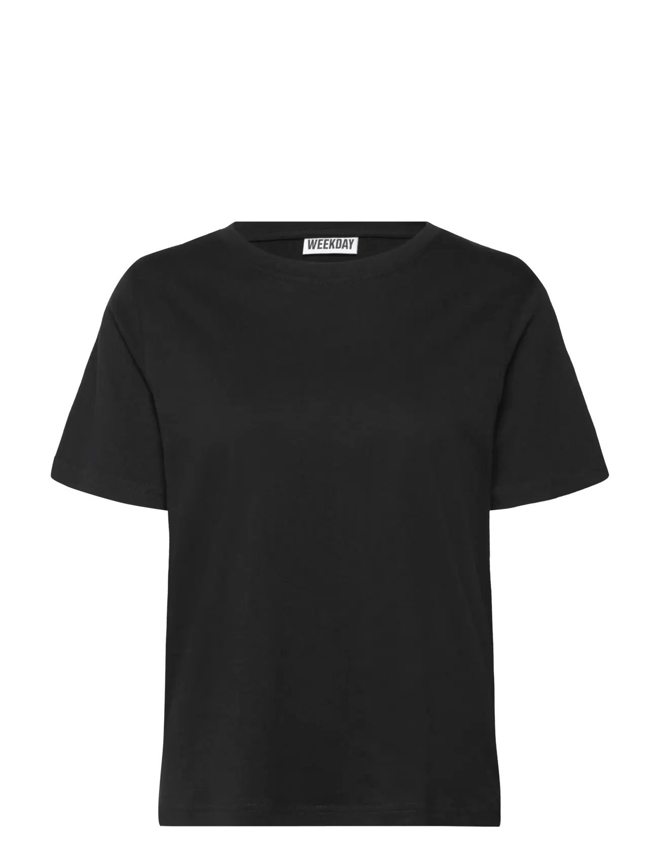 Weekday Essence Standard T-Shirt - Kläder - BLACK / black