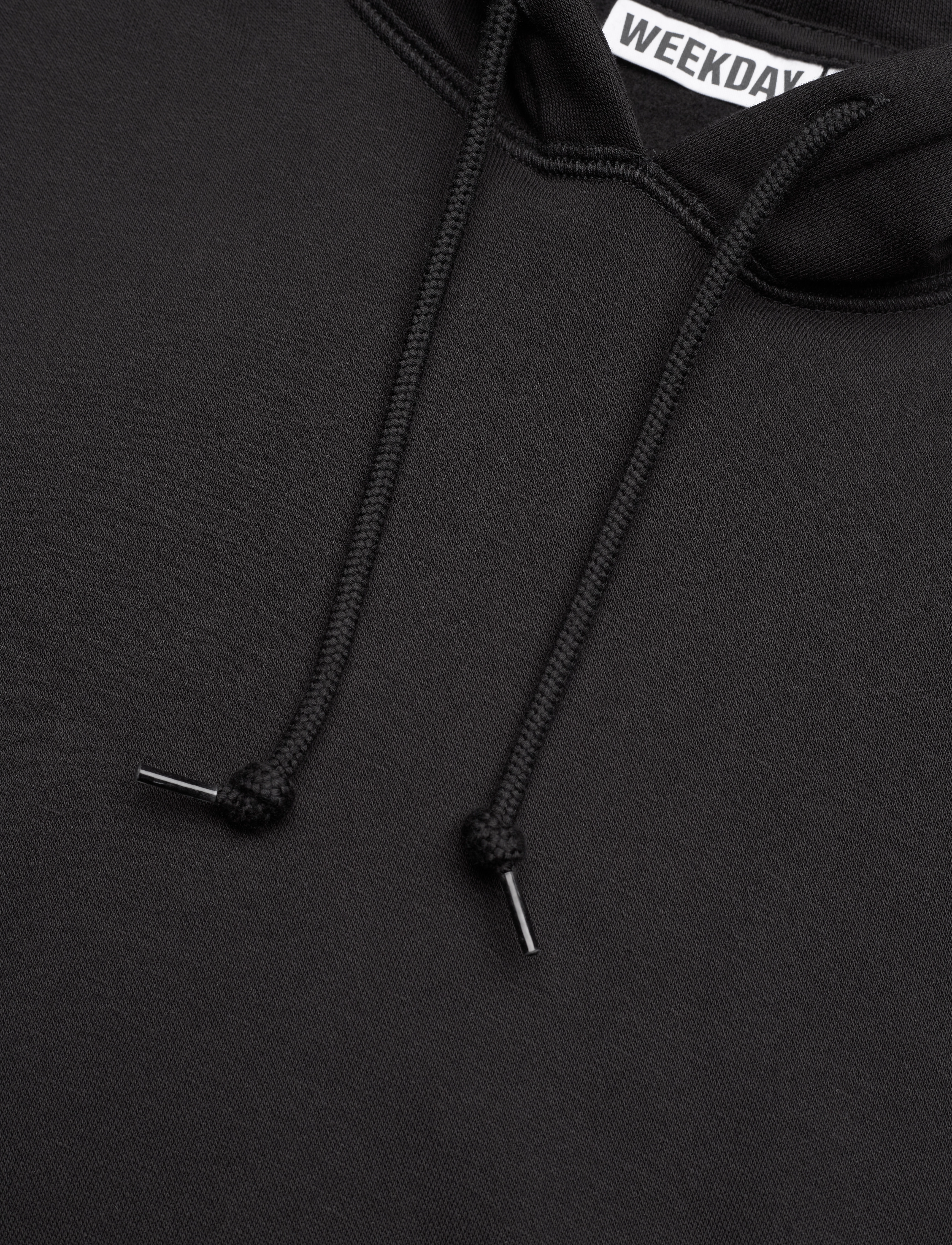 Weekday - Essence Standard Hoodie - hoodies - black - 2