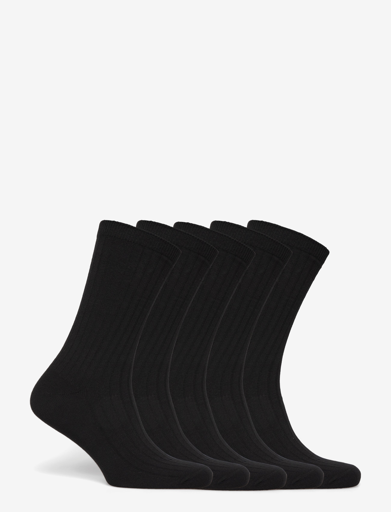 Weekday - 5-pack Rib Socks - crew-socken - black - 1