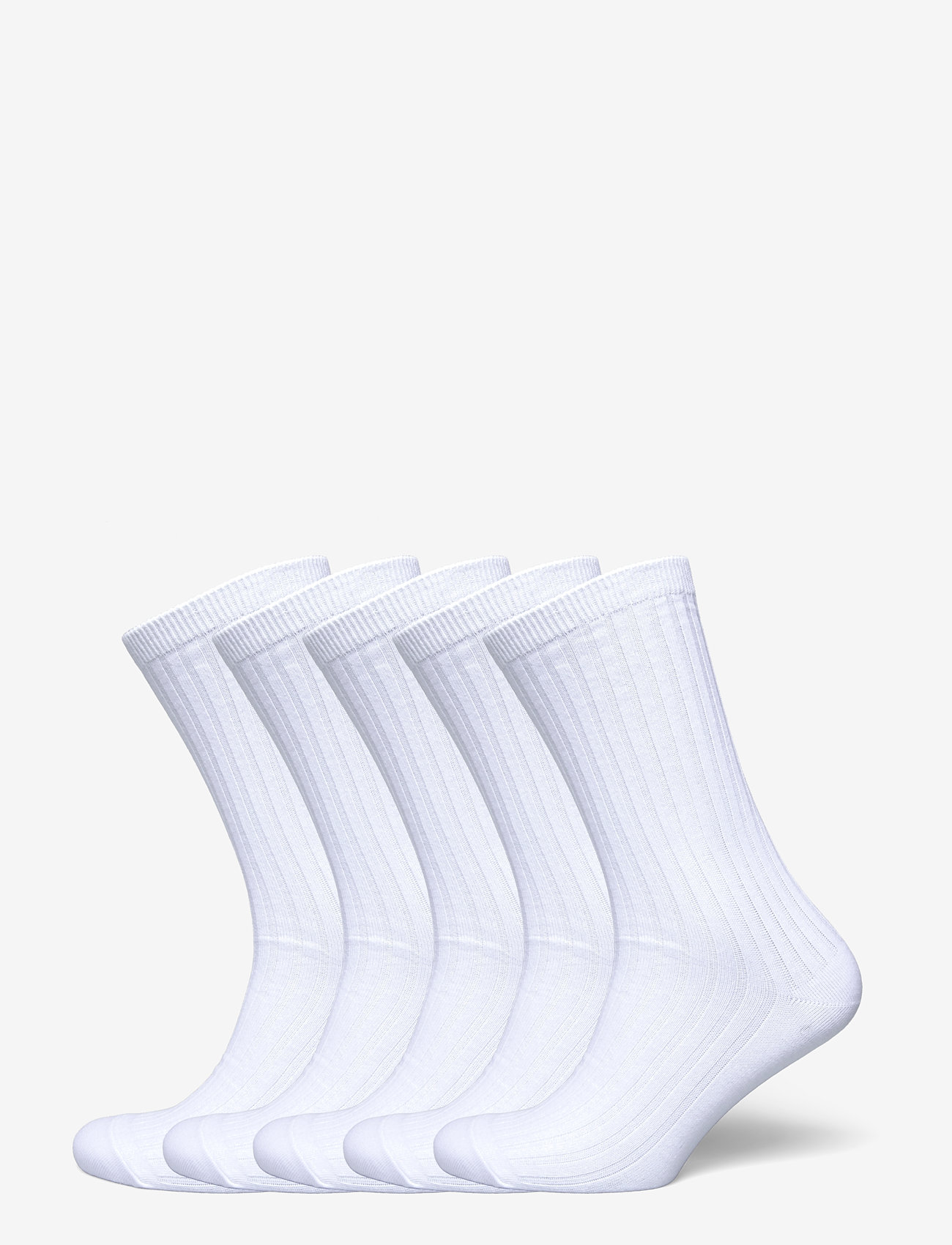 Weekday - 5-pack Rib Socks - klassikalised sokid - white - 0