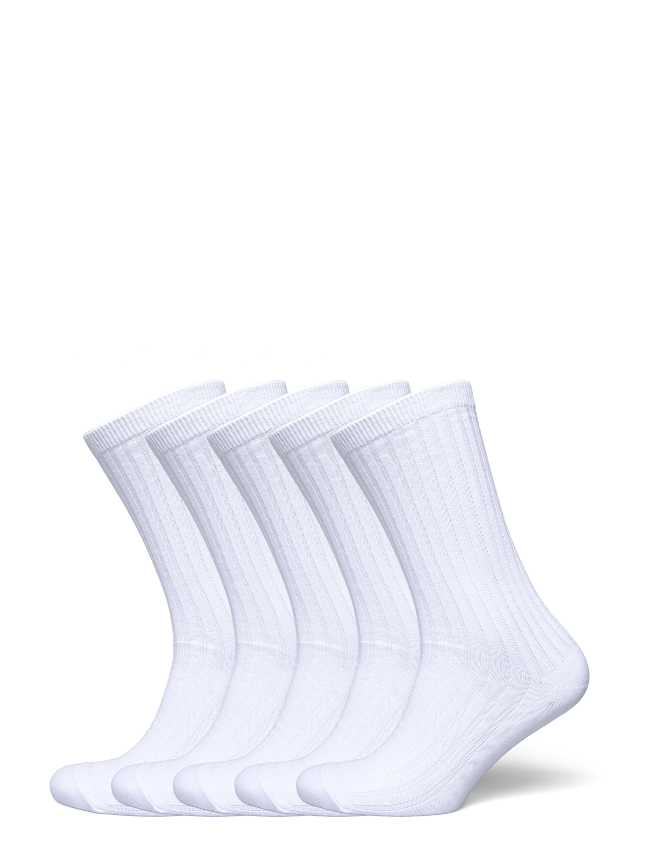 Weekday 5-pack Rib Socks - Kollektsioonid - WHITE / white