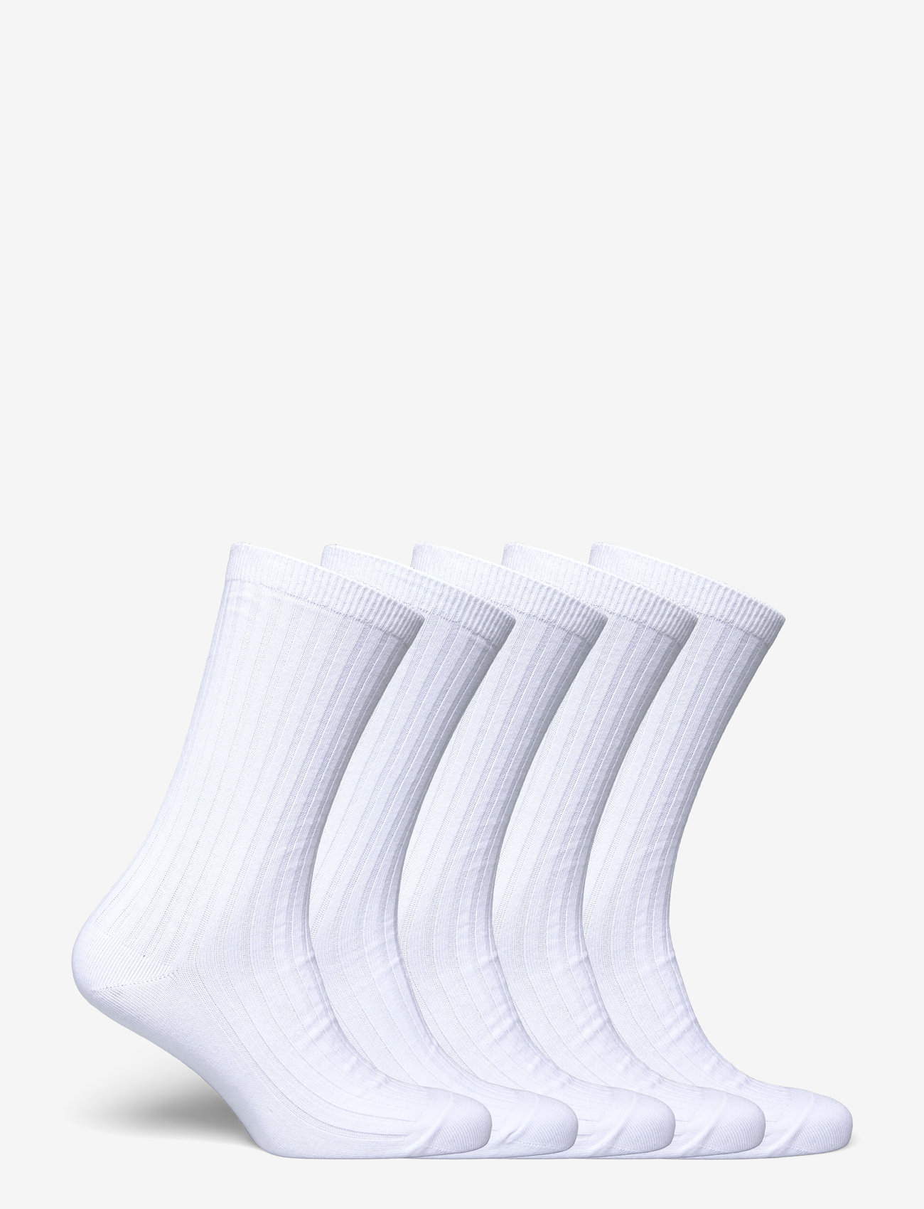 Weekday - 5-pack Rib Socks - klassikalised sokid - white - 1