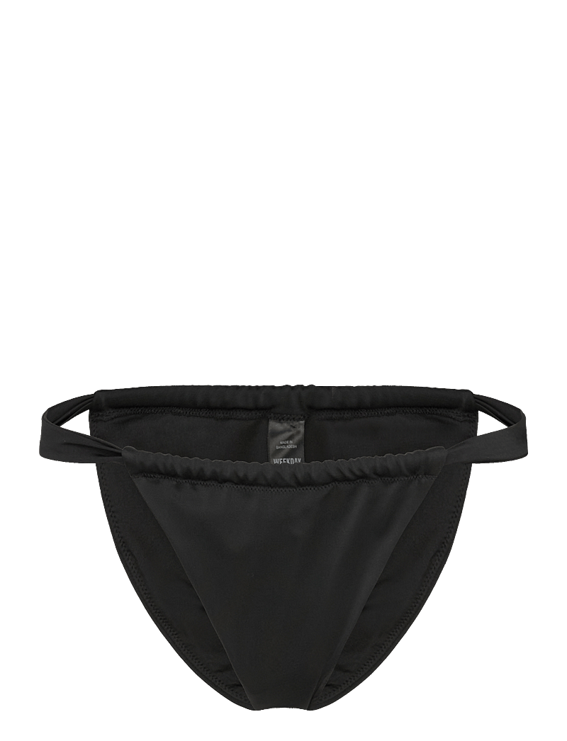 Weekday - Low Waist Ruched Bikini Briefs - bikinibriefs - black - 0
