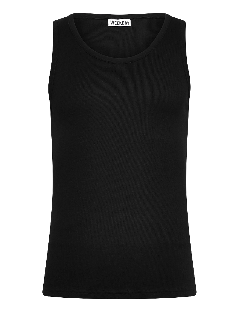 Weekday - Standard Tank Top - tank tops - black - 0
