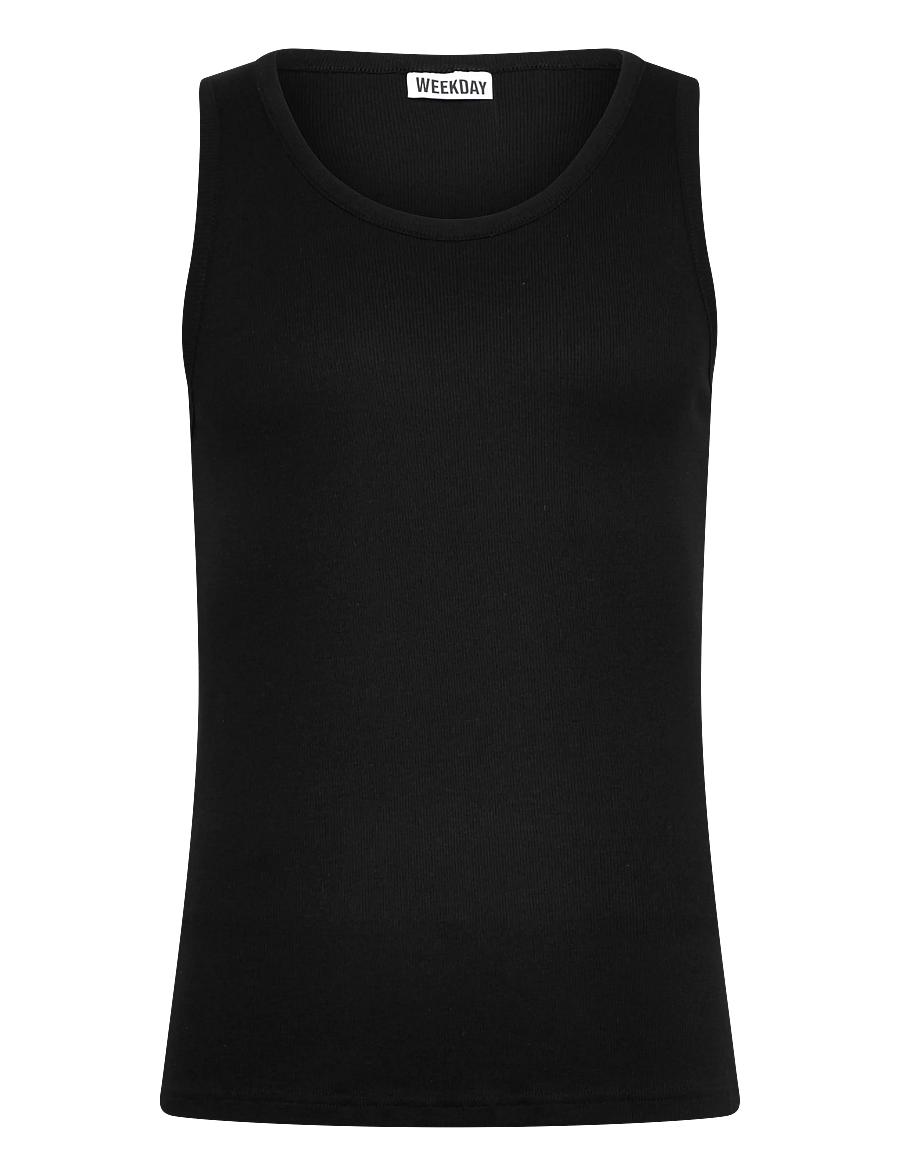 Weekday - Standard Tank Top - varrukateta särgid - black - 0