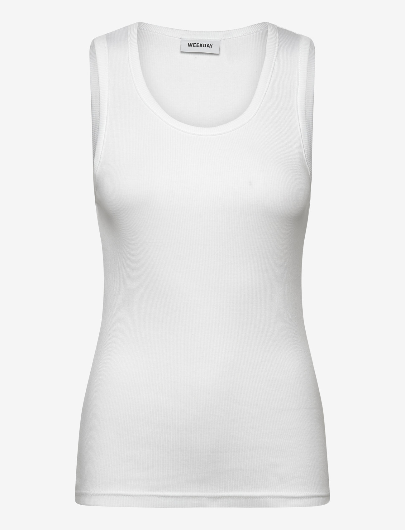 Weekday - Standard Tank Top - tank tops - white - 0