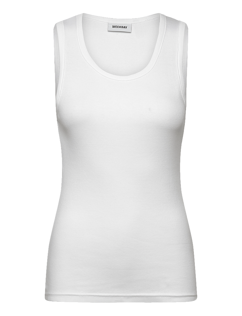 Weekday - Standard Tank Top - tank tops - white - 0
