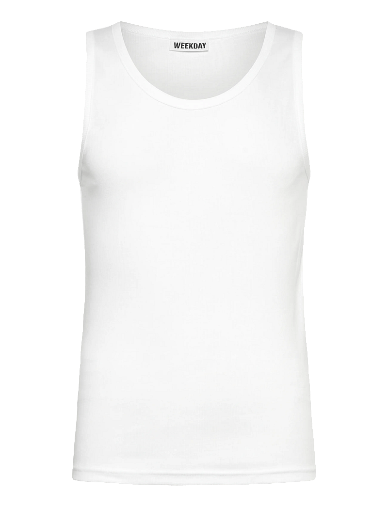 Weekday - Standard Tank Top - tank tops - white - 0
