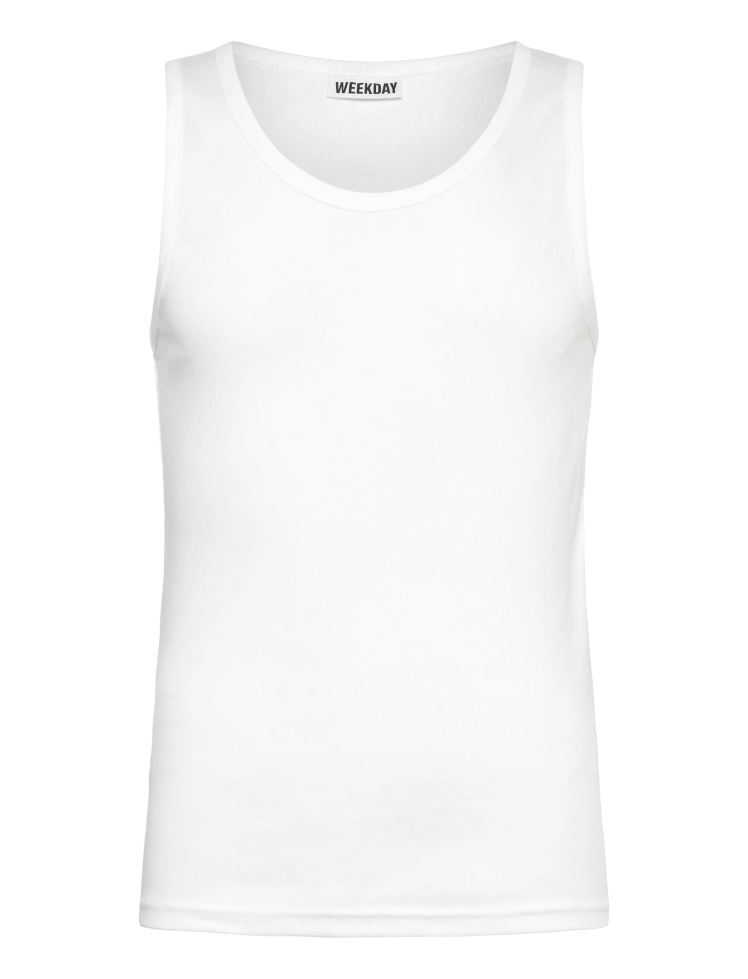 Weekday Standard Tank Top - T-Shirts - WHITE / white