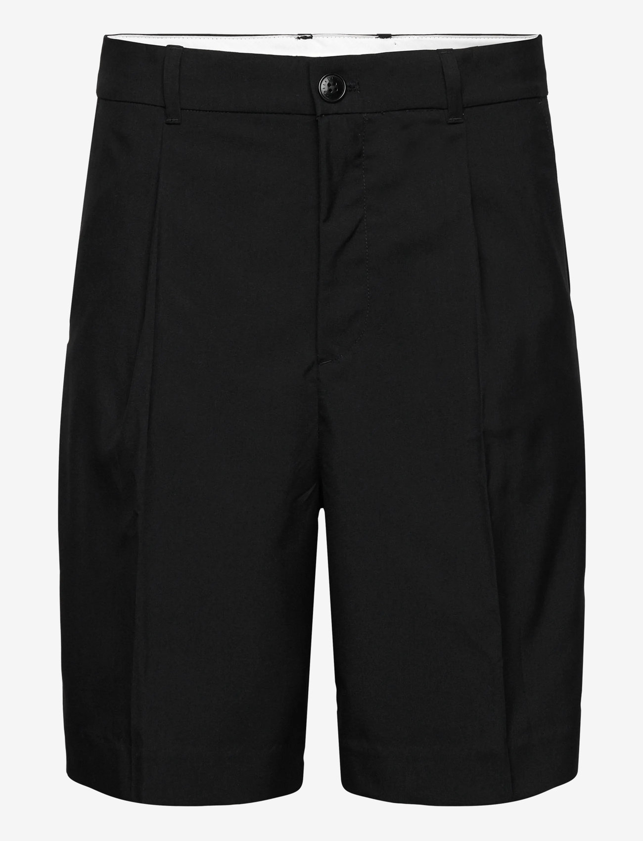 Weekday - Uno Loose Suit Shorts - chinos shorts - black dark - 0