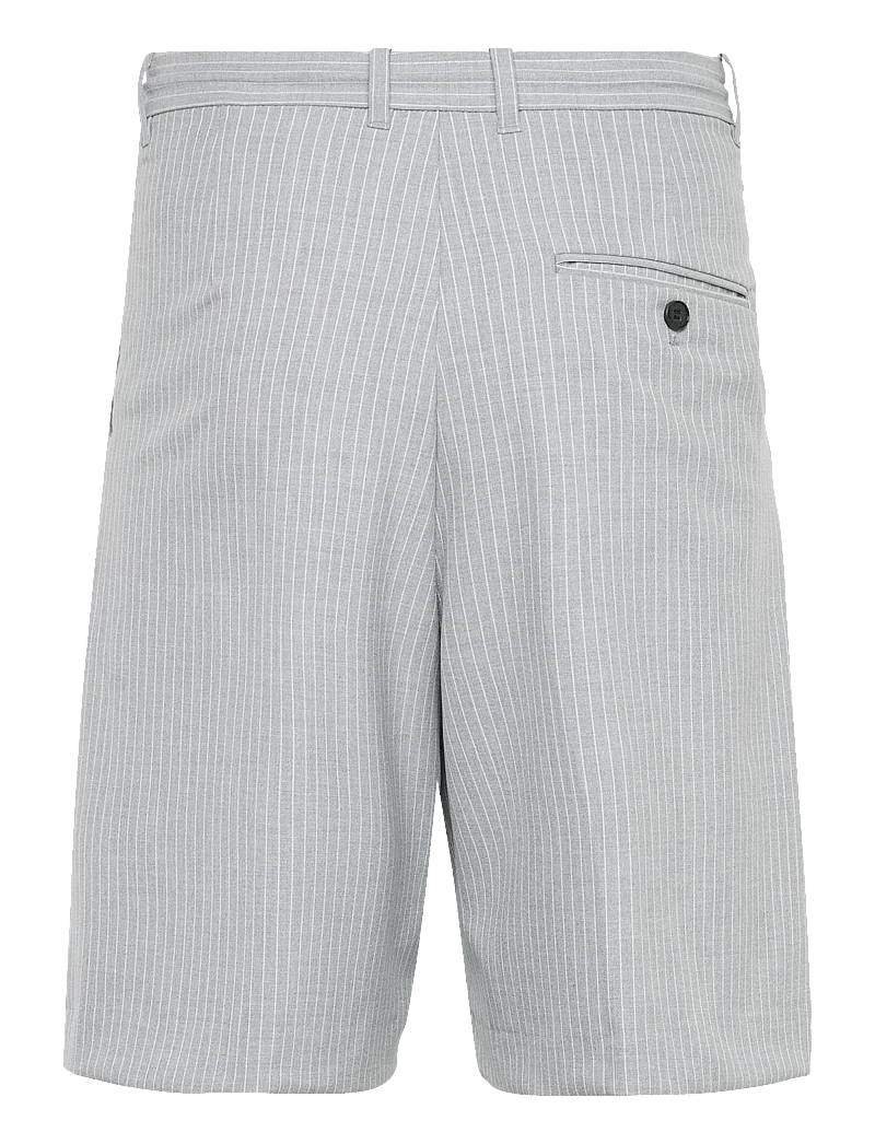 Weekday - Uno Loose Suit Shorts - chino lühikesed püksid - grey pinstripe - 2