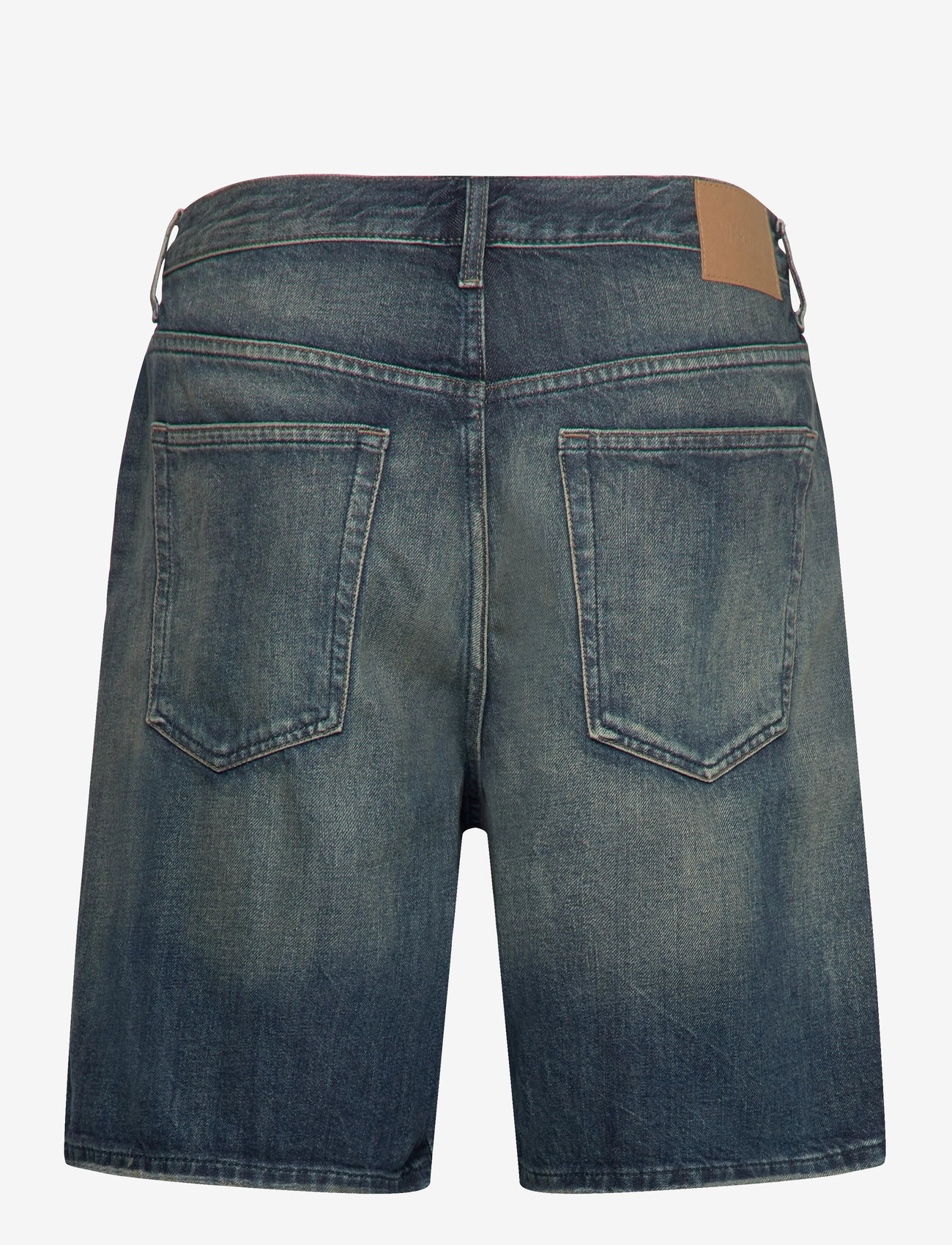 Weekday - Galaxy Mid Rise Loose Denim Shorts - jorts - baltic blue - 1