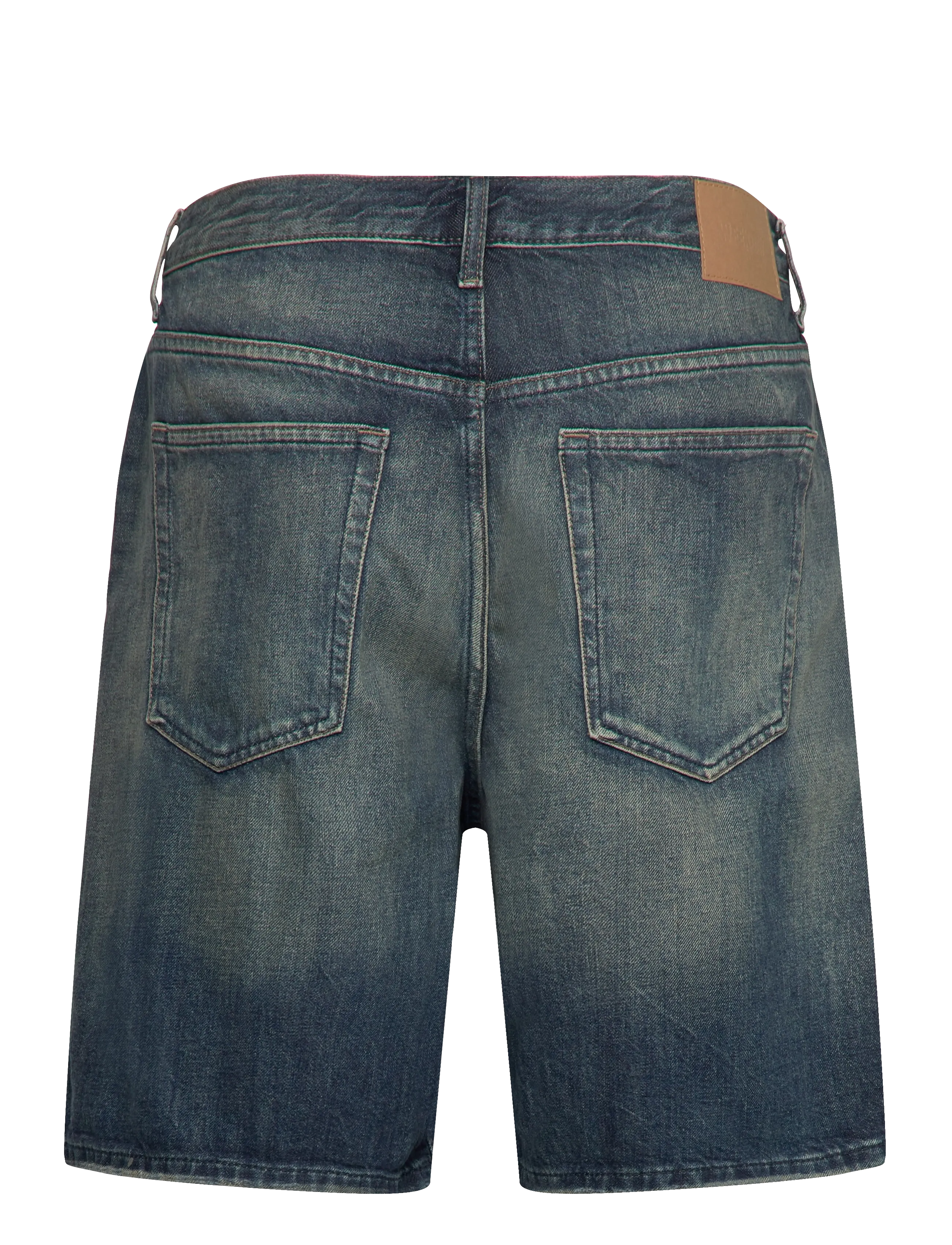 Weekday - Galaxy Mid Rise Loose Denim Shorts - jorty - baltic blue - 1