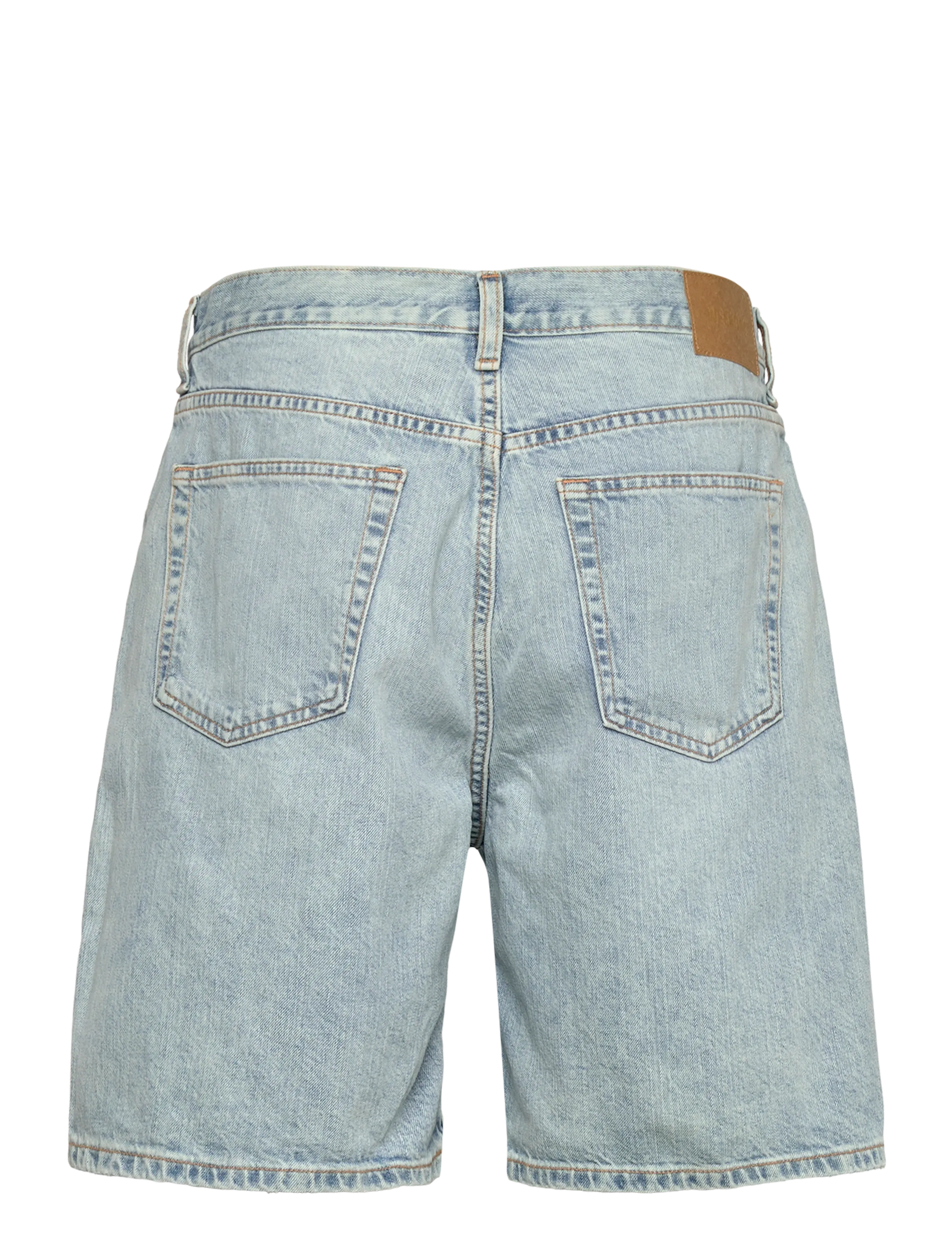 Weekday - Galaxy Mid Rise Loose Denim Shorts - jorty - dream blue - 2