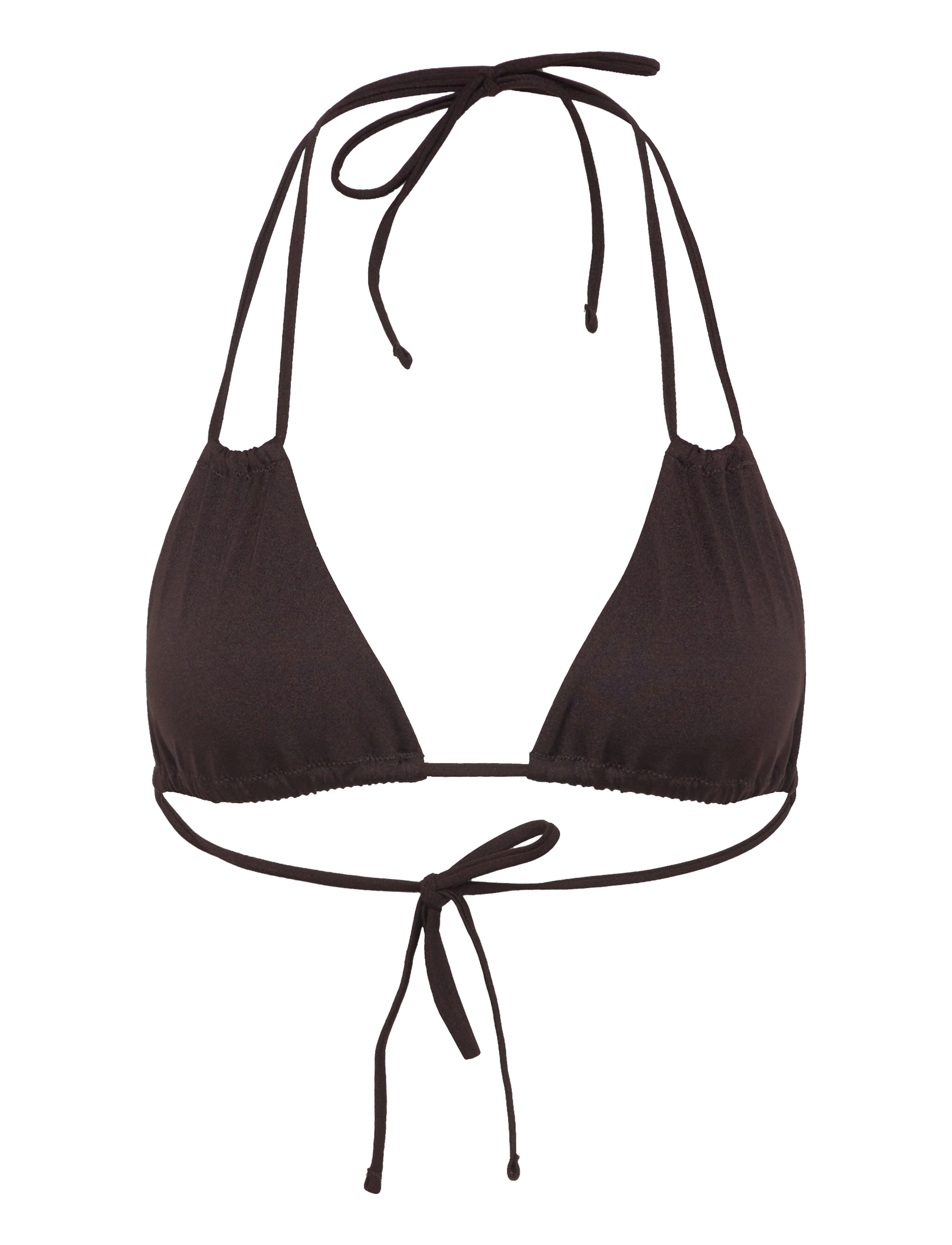 Weekday Breeze Tie Bikini Top, XS, Oberteile, Schwarz - Triangle Bikinitops, Frauen