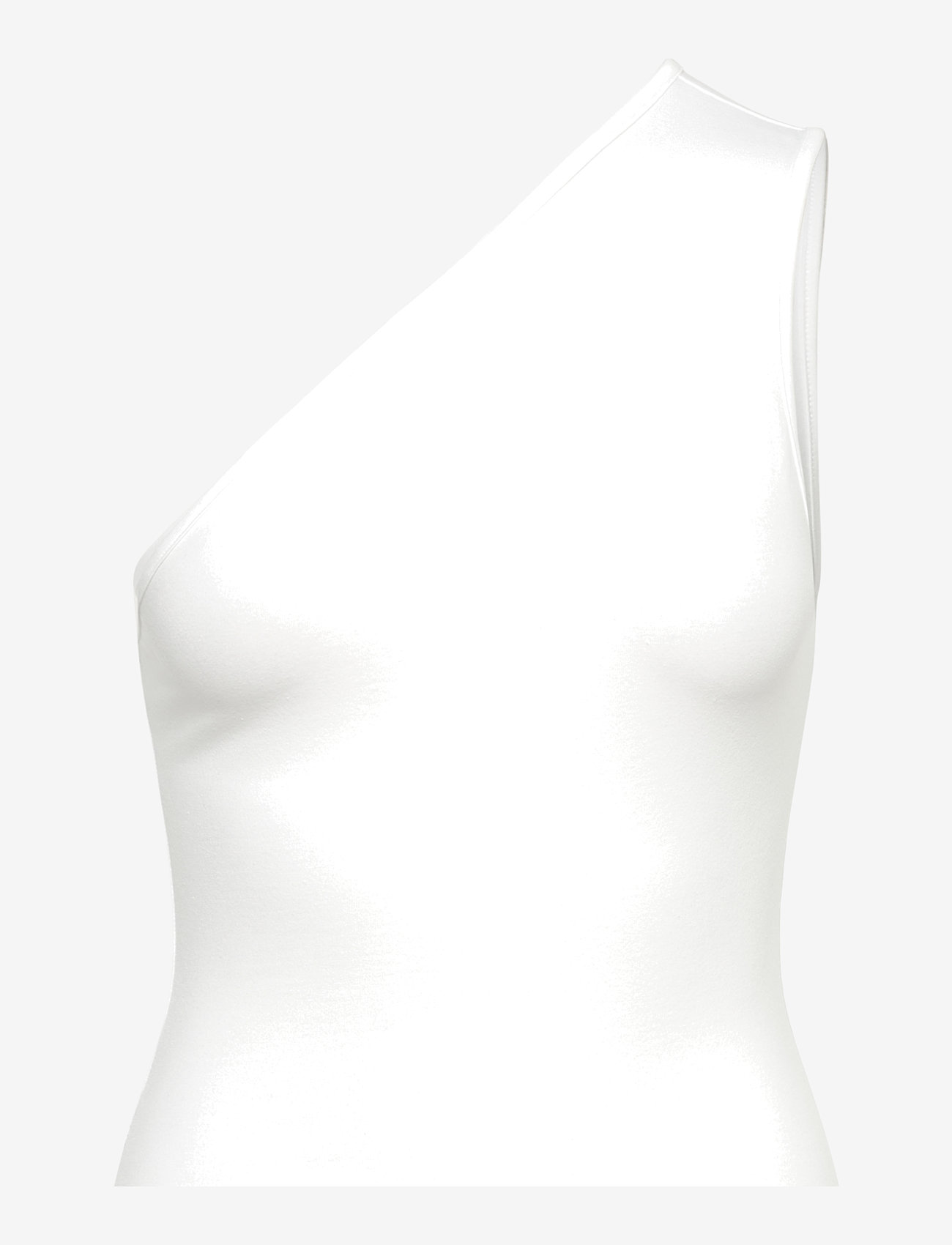 Weekday - One Shoulder Tank - sleeveless tops - white - 0