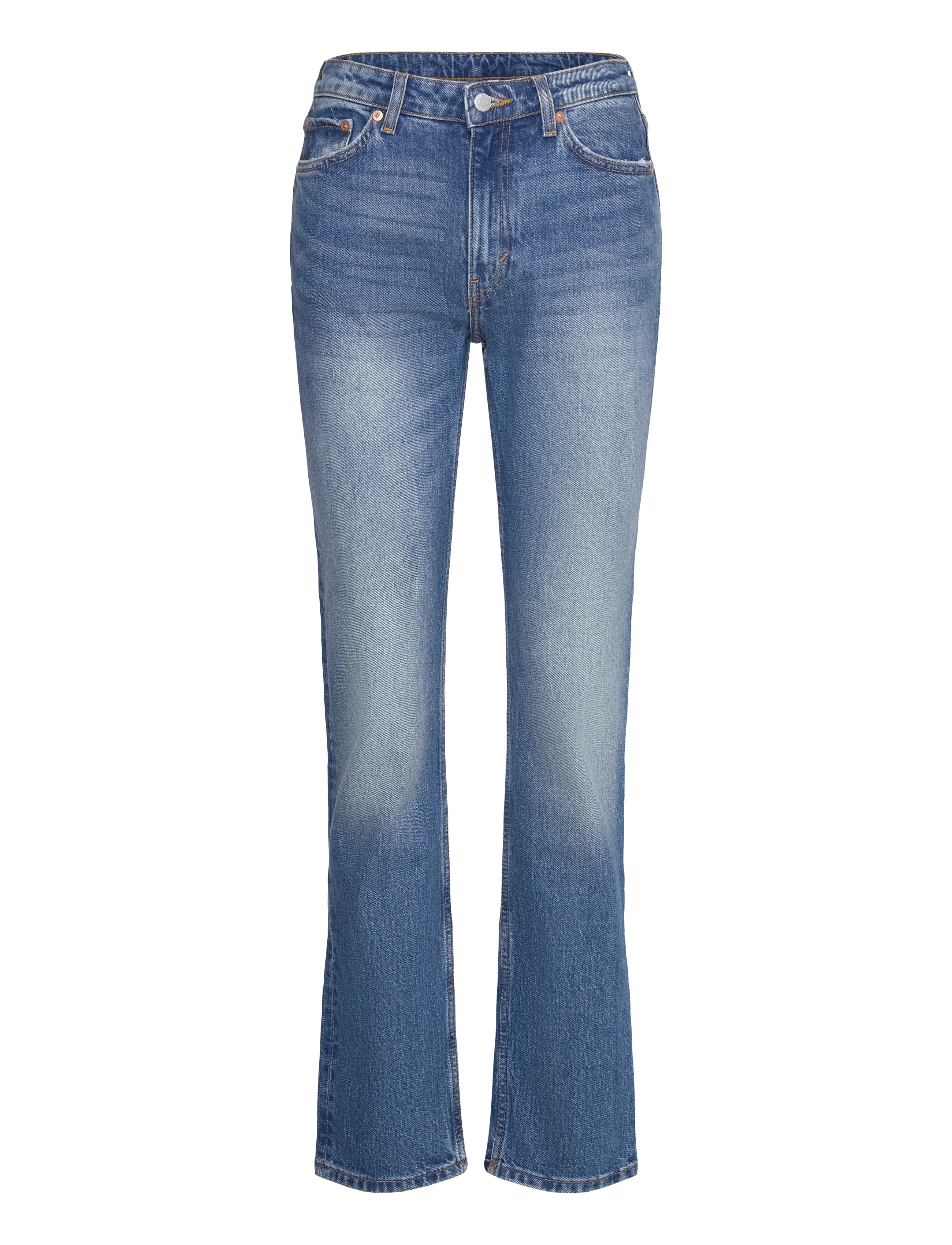 Weekday Smooth High Slim Jeans, 27 x 32, Blau - Slim, Frauen