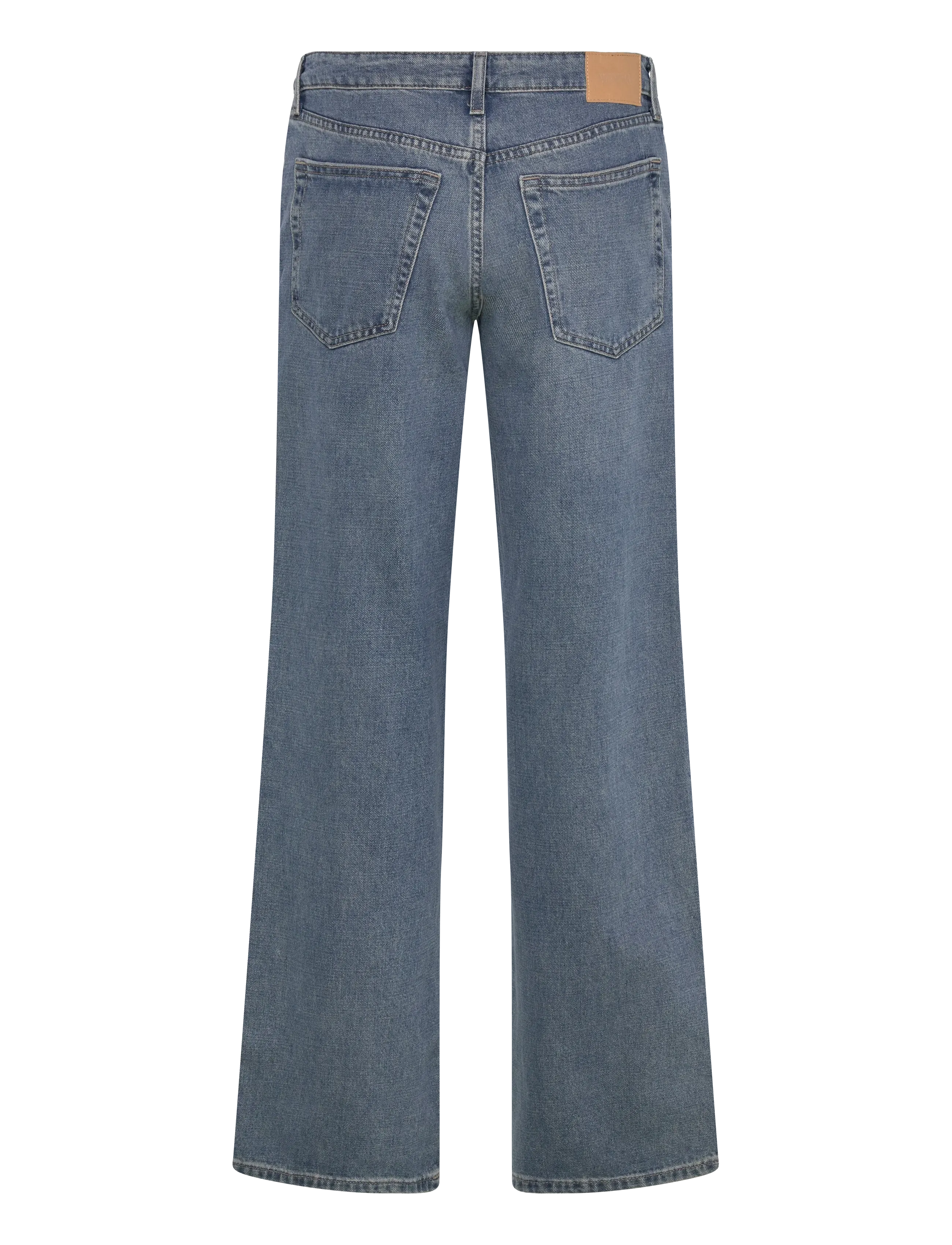 Weekday - Ample Low Rise Loose Wide Jeans - brede jeans - blue one - 1