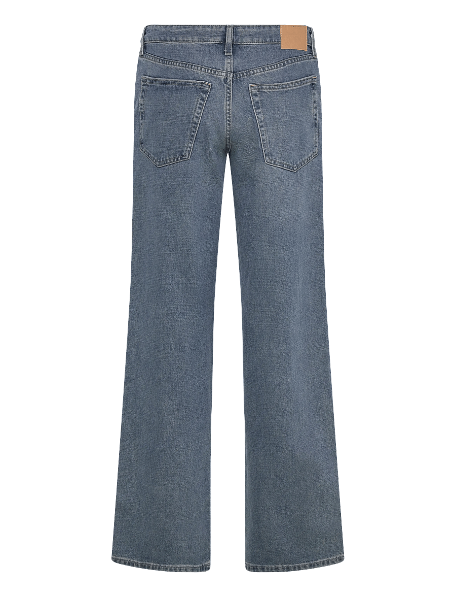 Weekday - Ample Low Rise Loose Wide Jeans - brede jeans - blue one - 1