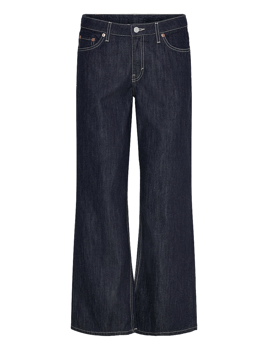 Weekday - Ample Low Rise Loose Wide Jeans - hosen mit weitem bein - blue rinse - 1