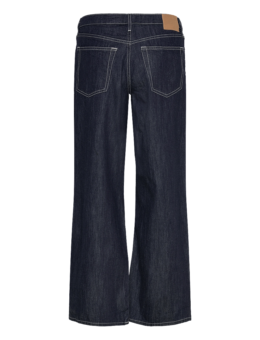 Weekday - Ample Low Rise Loose Wide Jeans - hosen mit weitem bein - blue rinse - 2