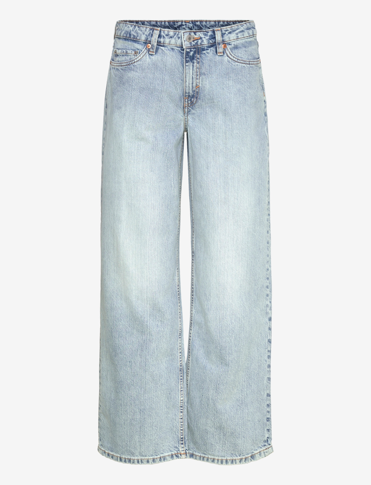 Weekday - Ample Low Rise Loose Wide Jeans - laia säärega teksad - dream blue - 1