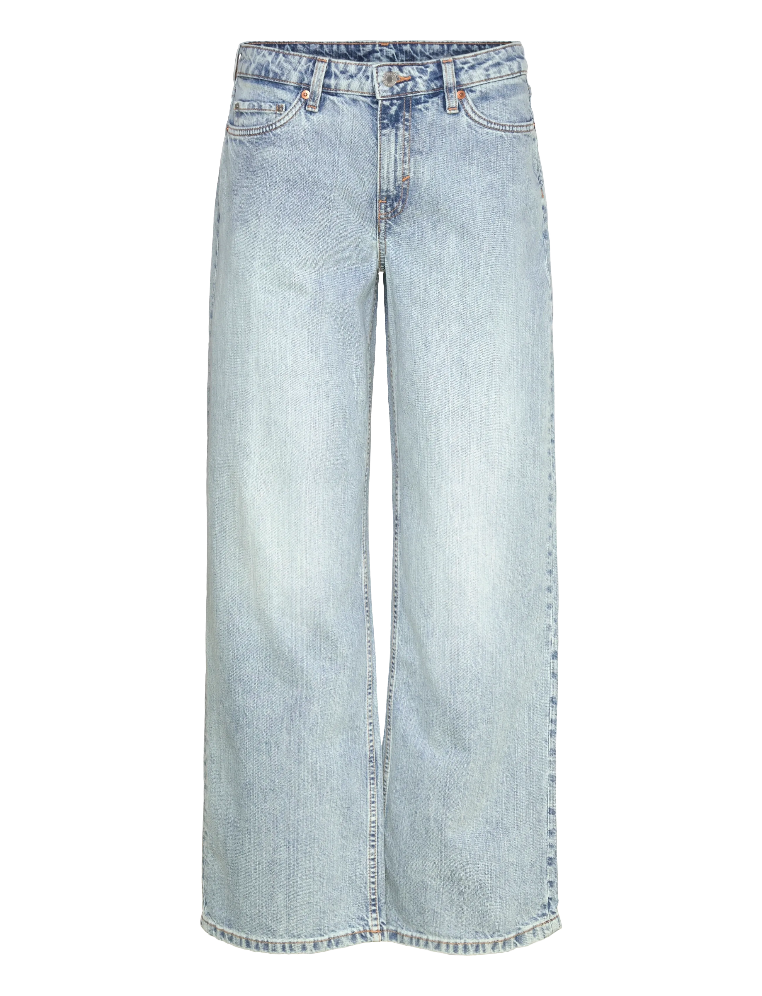 Weekday Ample Low Rise Loose Wide Leg Jeans - Jeans - DREAM BLUE / blue