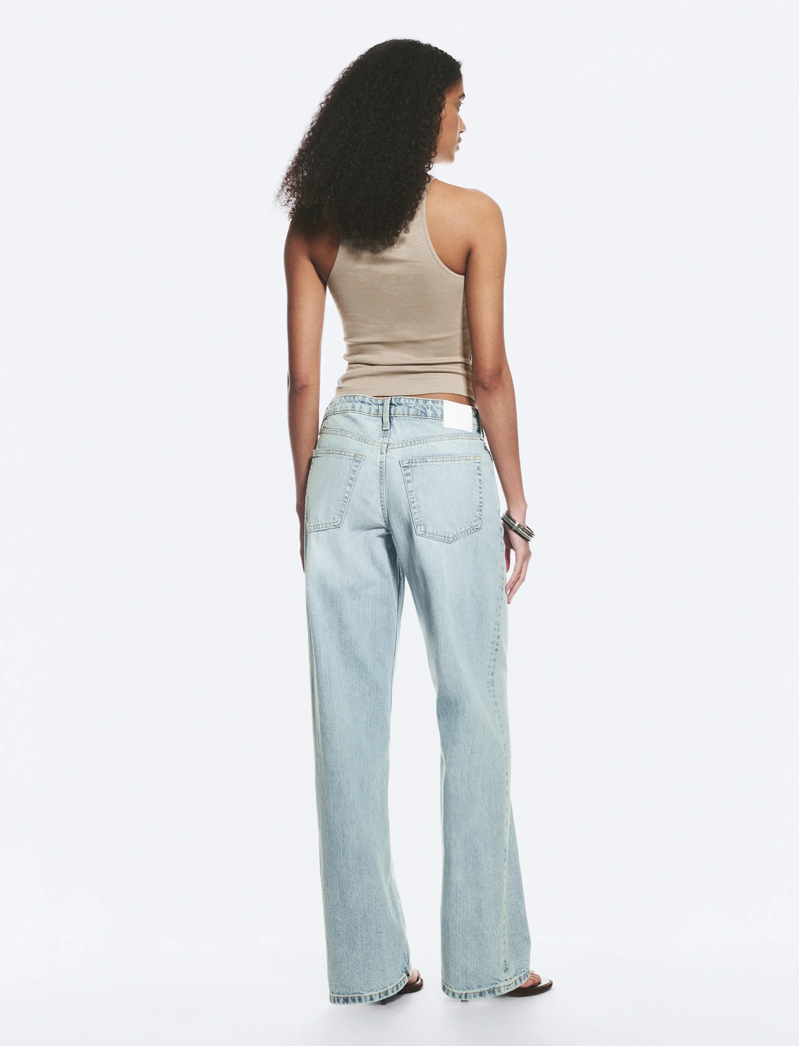 Weekday - Ample Low Rise Loose Wide Jeans - laia säärega teksad - dream blue - 5