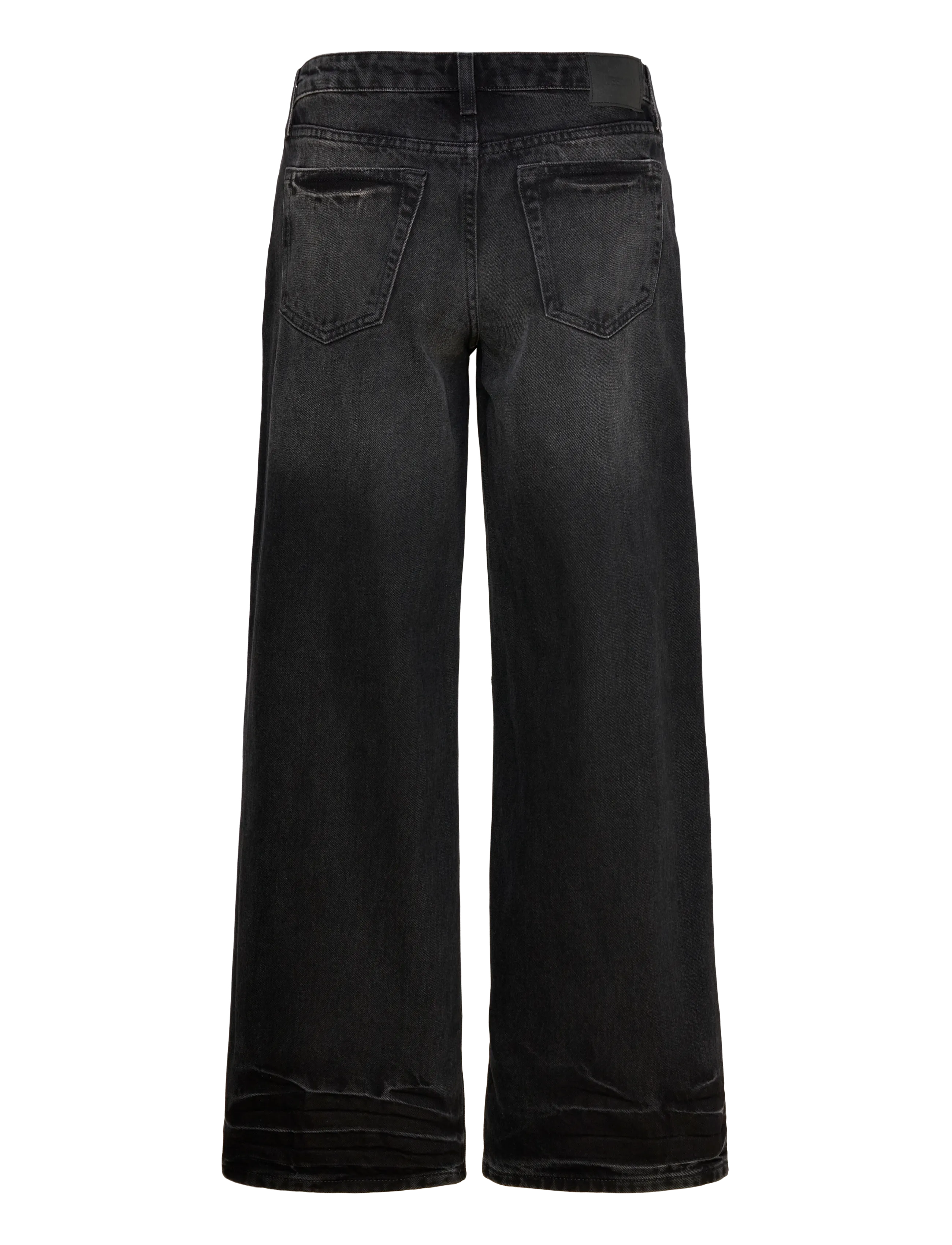 Weekday - Ample Low Rise Loose Wide Jeans - hosen mit weitem bein - empire black - 1