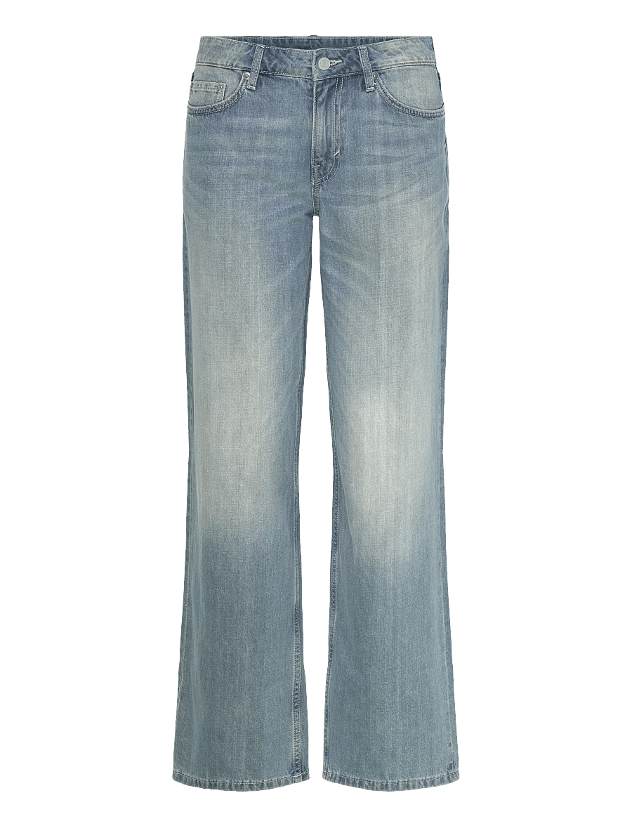Weekday - Ample Low Rise Loose Wide Jeans - brede jeans - gloria blue - 0