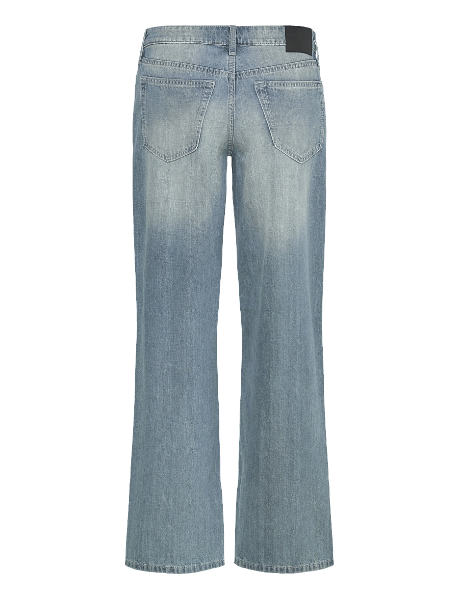 Weekday - Ample Low Rise Loose Wide Jeans - brede jeans - gloria blue - 1