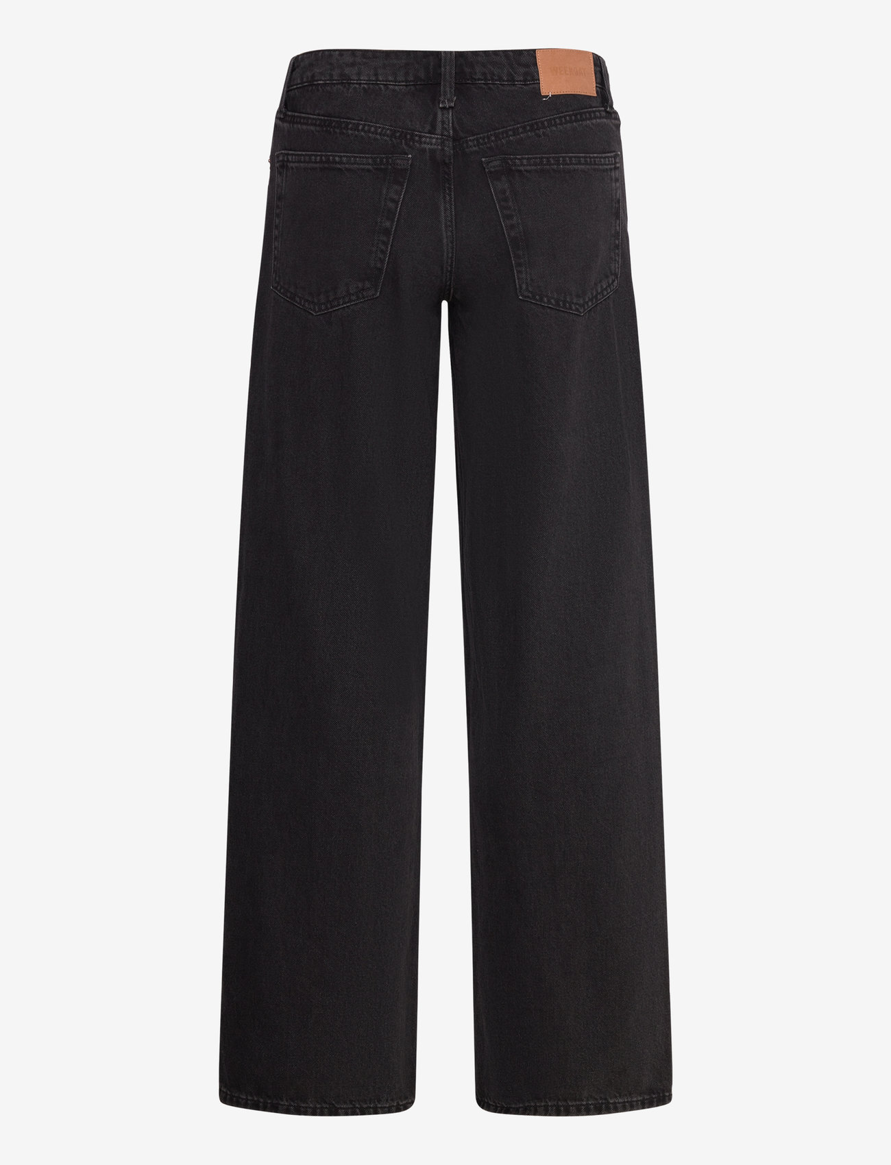 Weekday - Ample Low Rise Loose Wide Jeans - brede jeans - ink black - 2