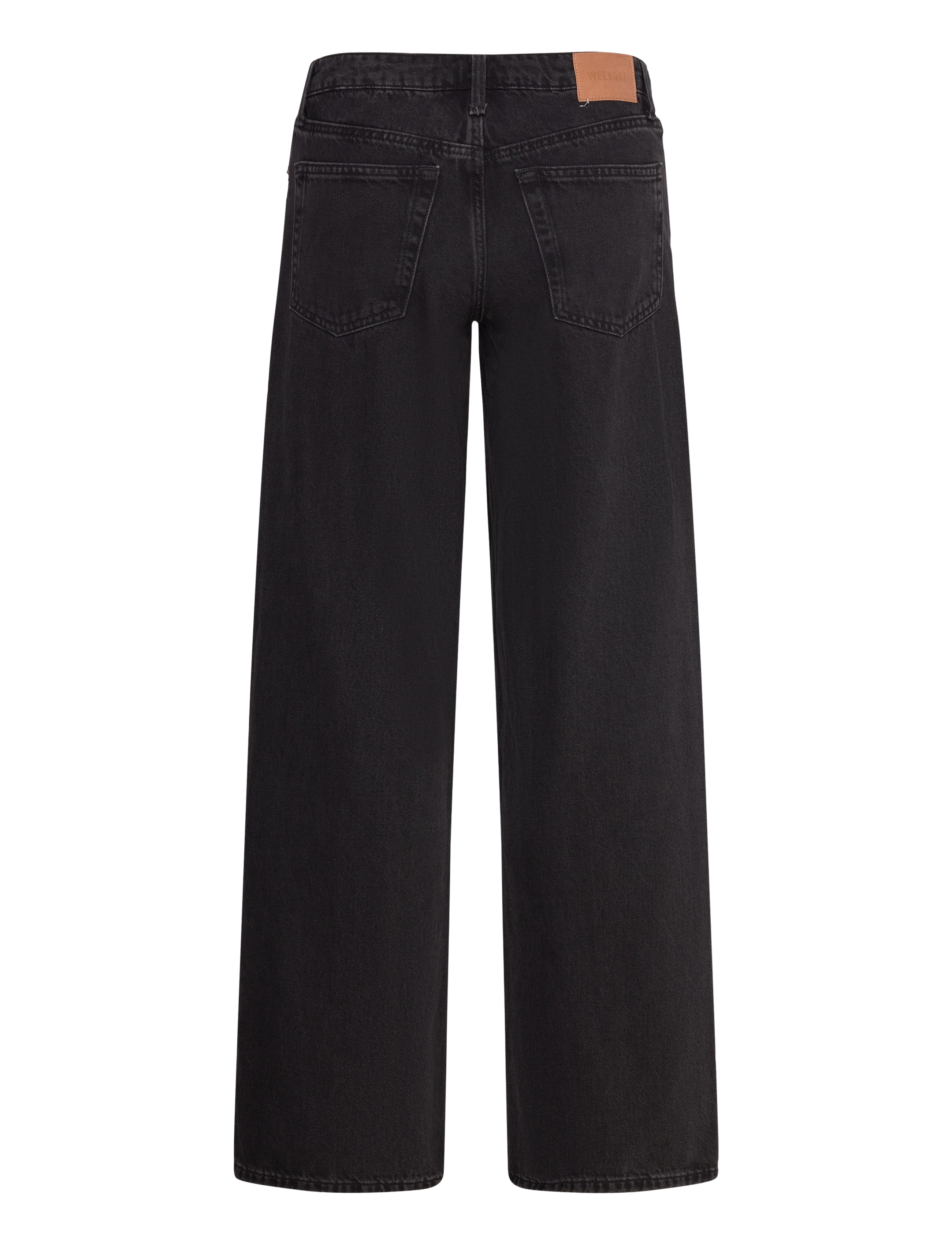 Weekday - Ample Low Rise Loose Wide Jeans - vida jeans - ink black - 2