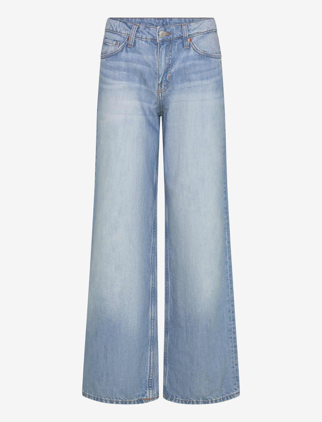 Weekday - Ample Low Rise Loose Wide Jeans - laia säärega teksad - kimberley blue - 0