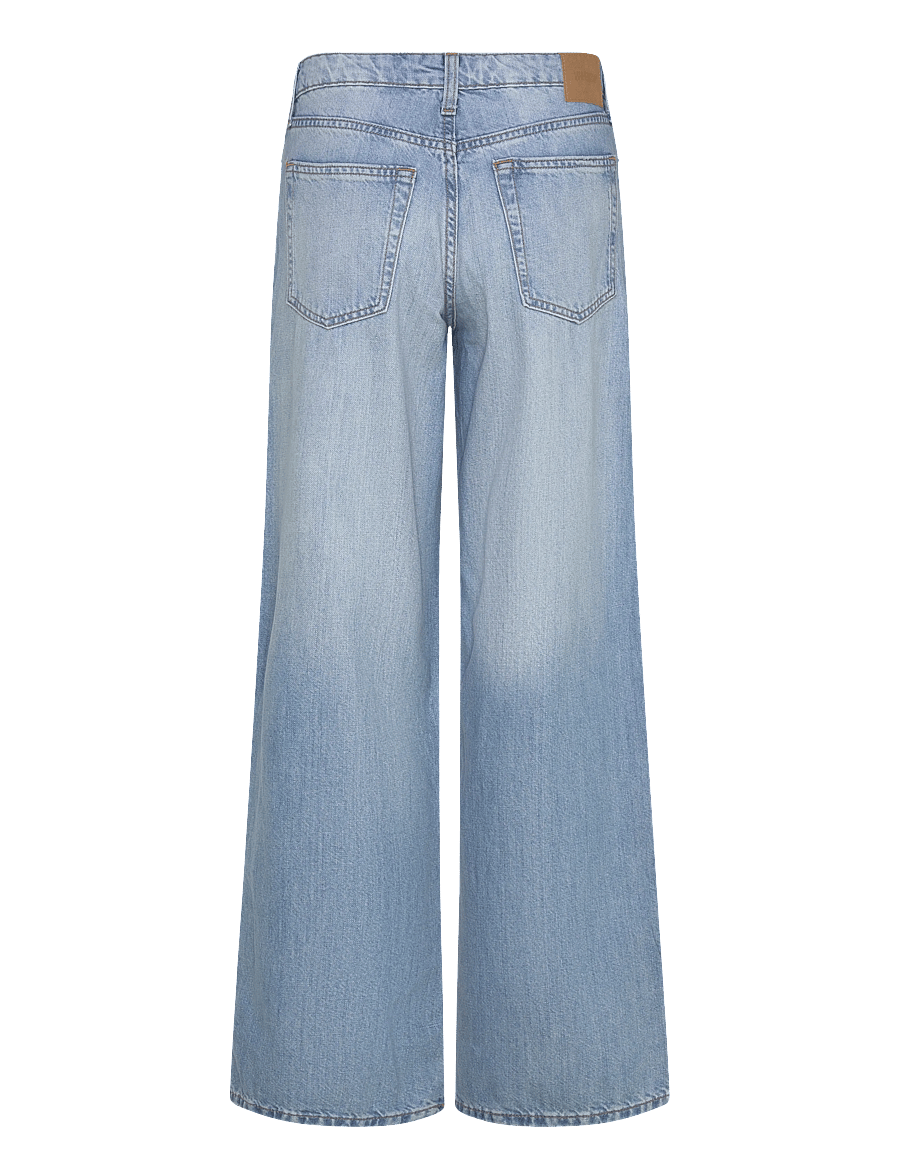Weekday - Ample Low Rise Loose Wide Jeans - brede jeans - kimberley blue - 1