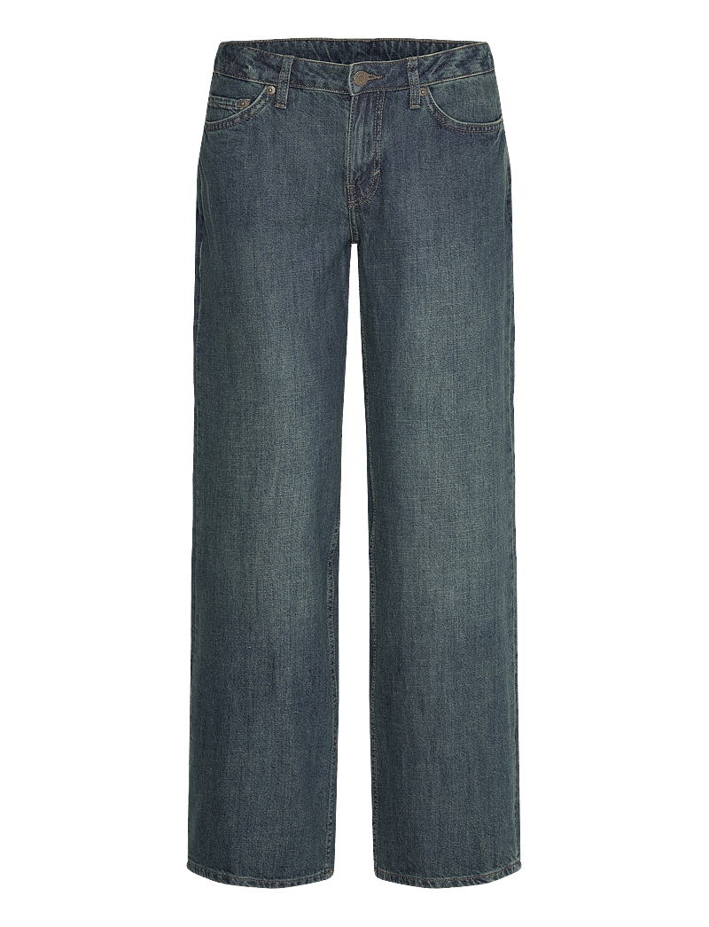 Weekday - Ample Low Rise Loose Wide Leg Jeans - brede jeans - lake blue - 0