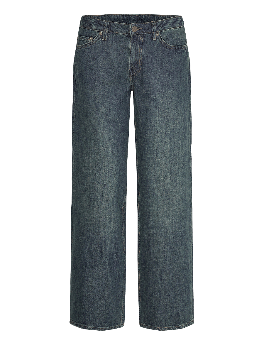 Weekday - Ample Low Rise Loose Wide Jeans - brede jeans - lake blue - 0