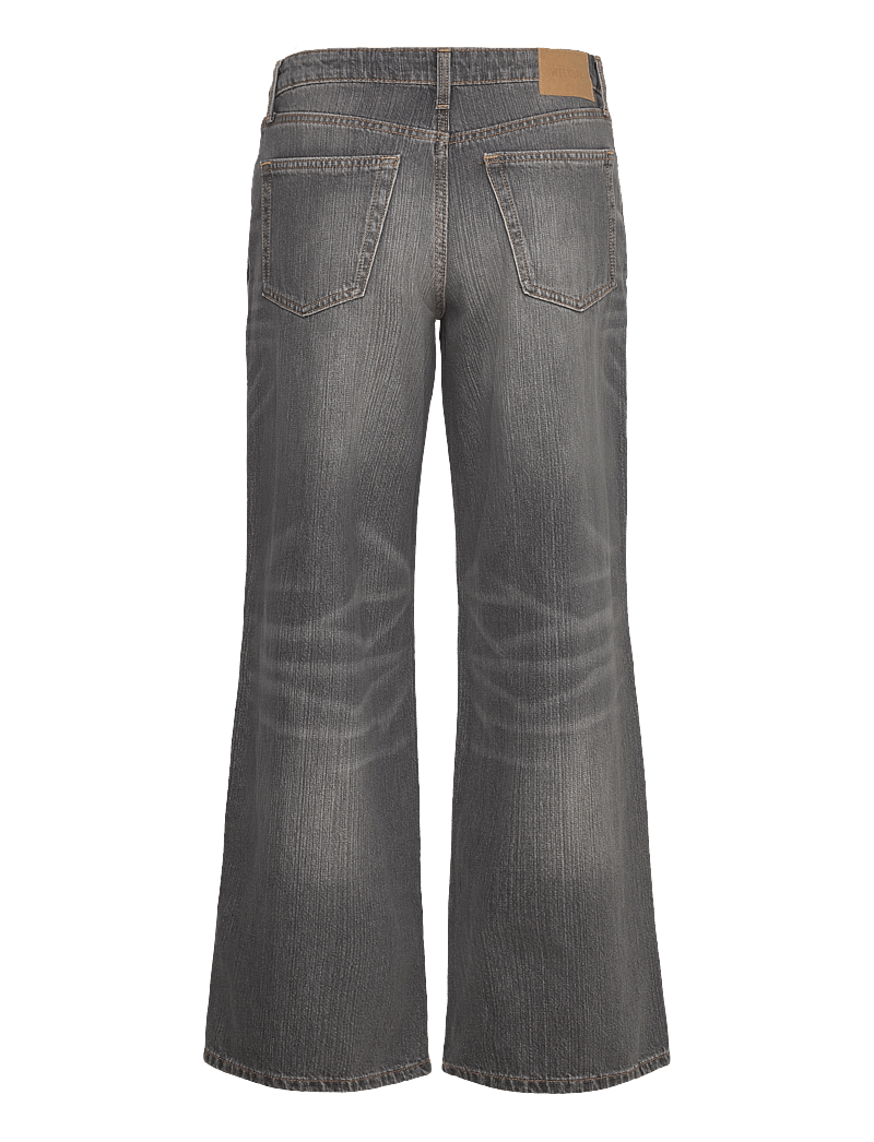Weekday - Ample Low Rise Loose Wide Leg Jeans - vida jeans - mine grey - 1
