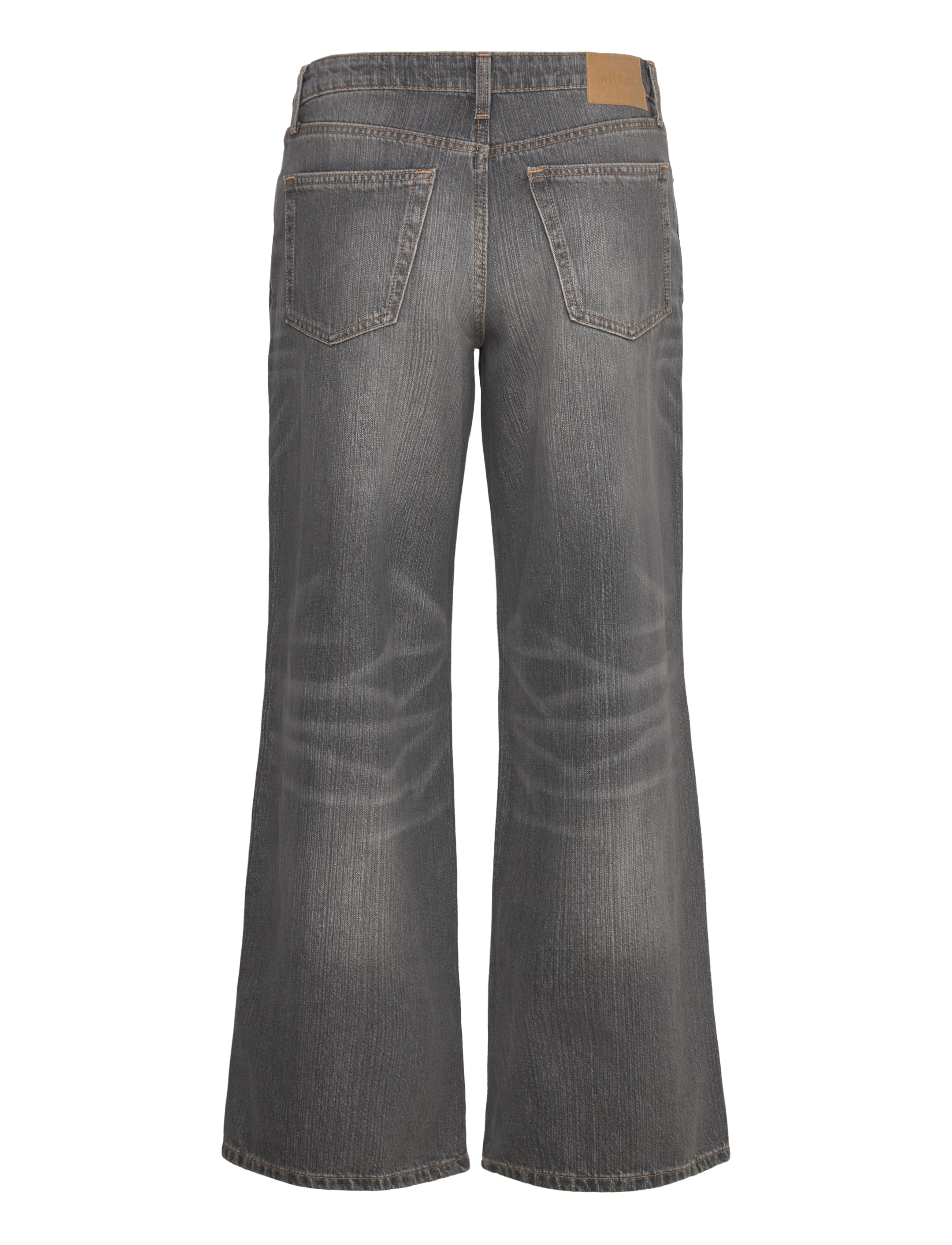 Weekday - Ample Low Rise Loose Wide Jeans - brede jeans - mine grey - 1