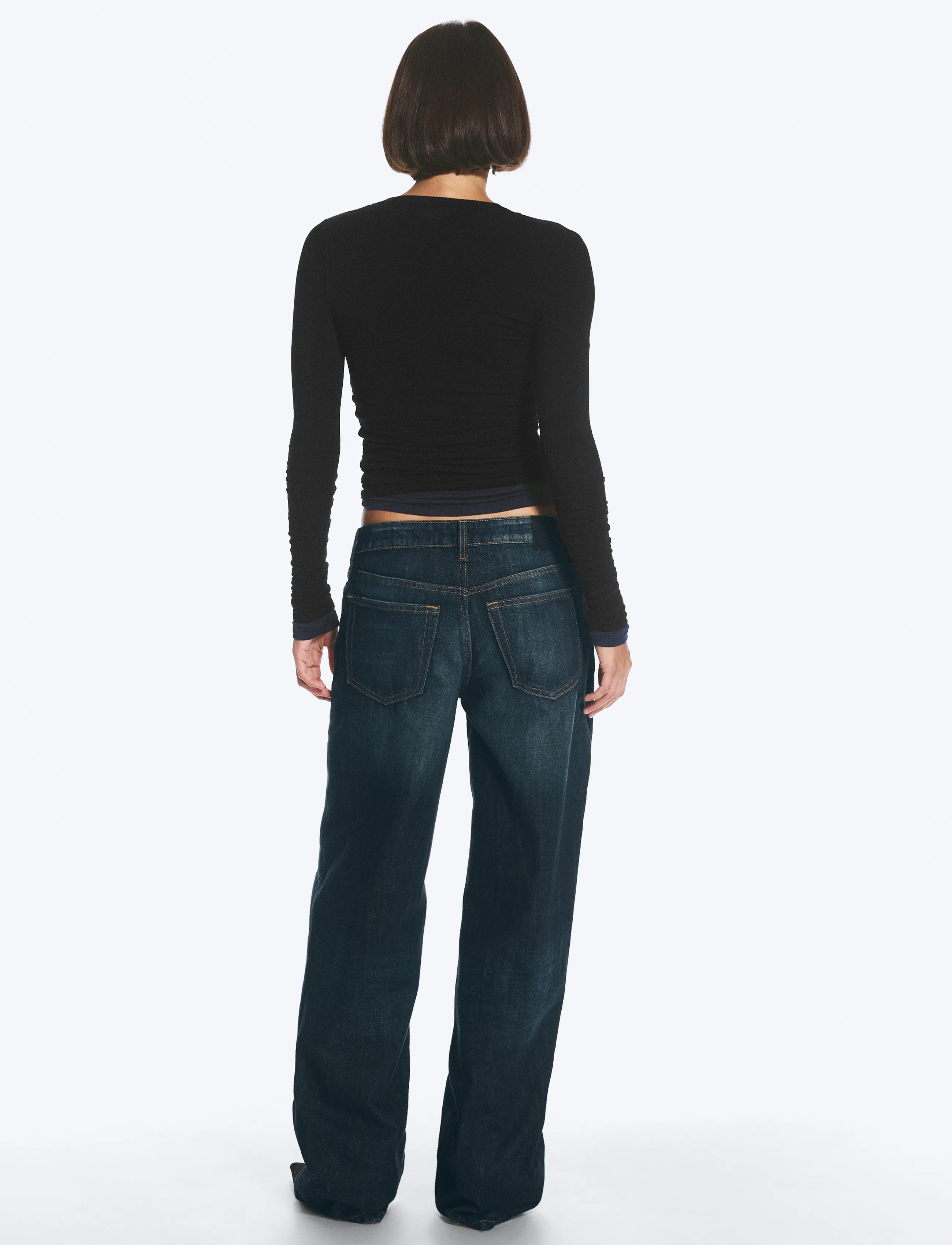 Weekday - Ample Low Rise Loose Wide Jeans - wide leg jeans - rain blue - 5