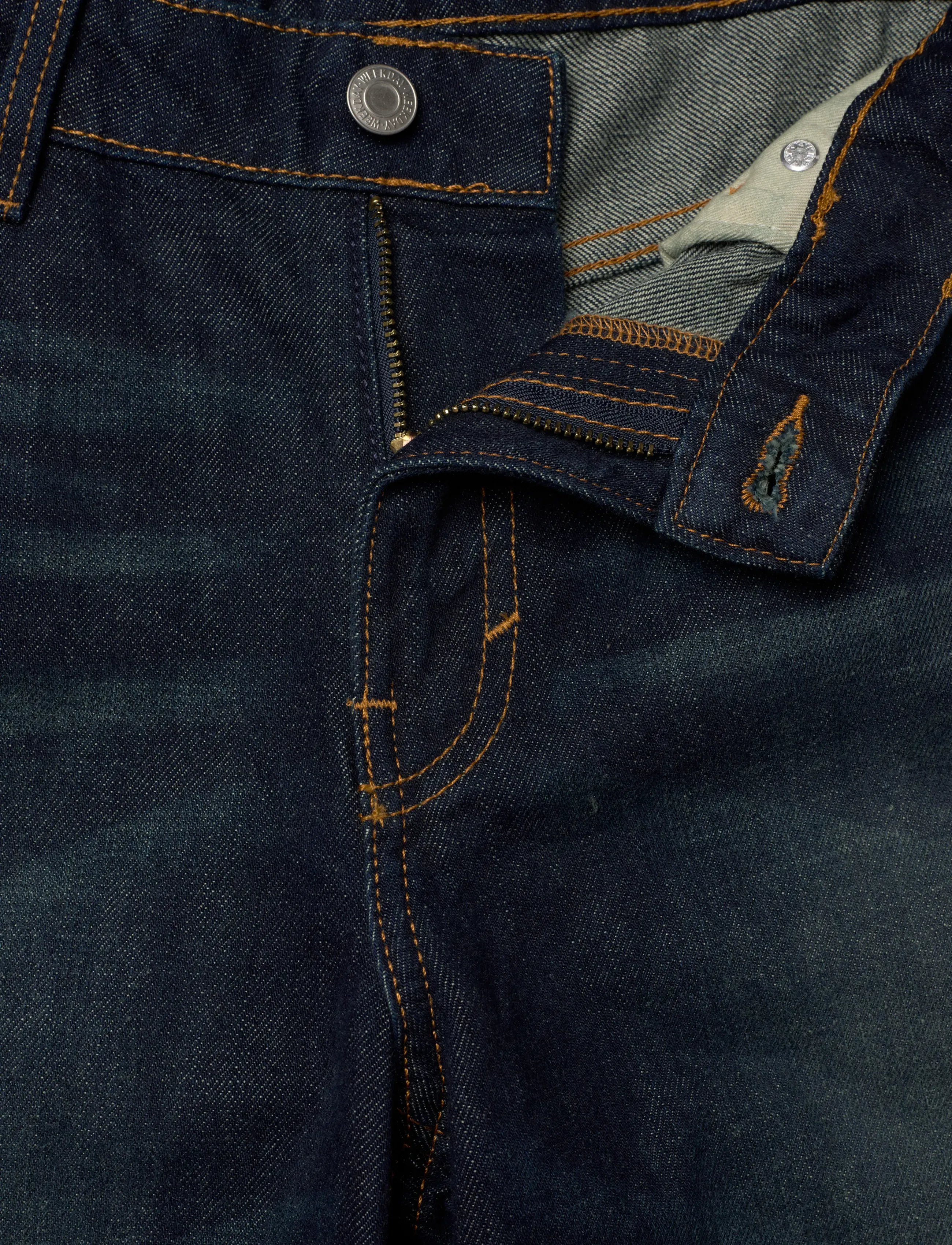 Weekday - Ample Low Rise Loose Wide Jeans - hosen mit weitem bein - rain blue - 3