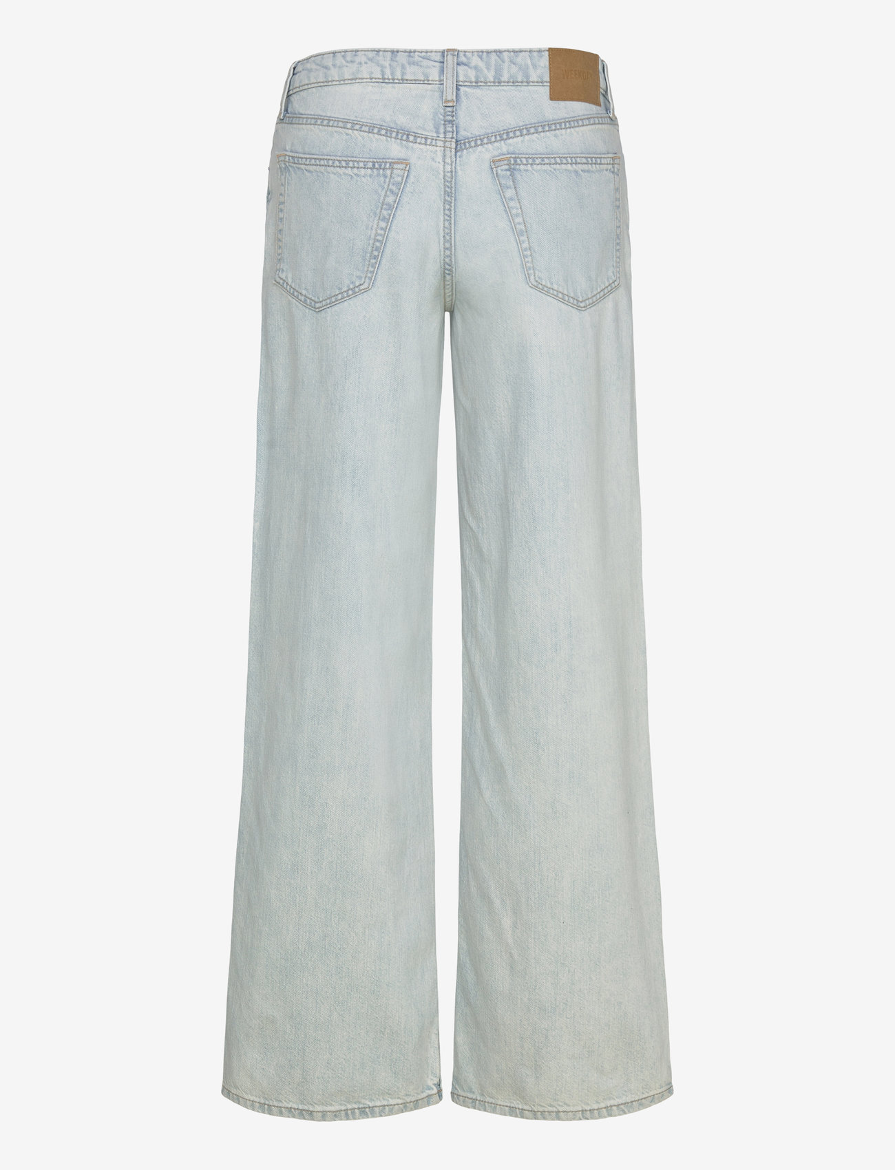 Weekday - Ample Low Rise Loose Wide Leg Jeans - wide leg jeans - snow blue - 1