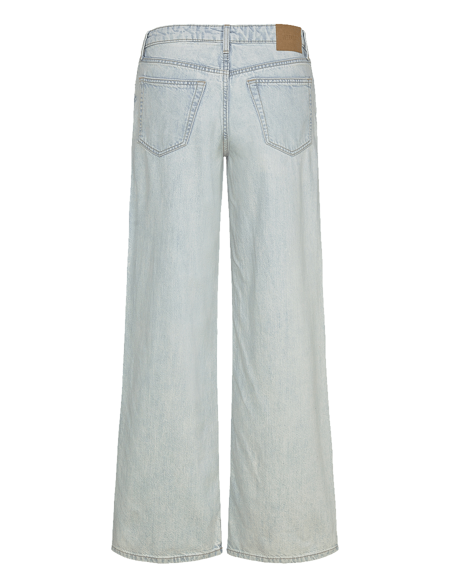 Weekday - Ample Low Rise Loose Wide Jeans - brede jeans - snow blue - 1