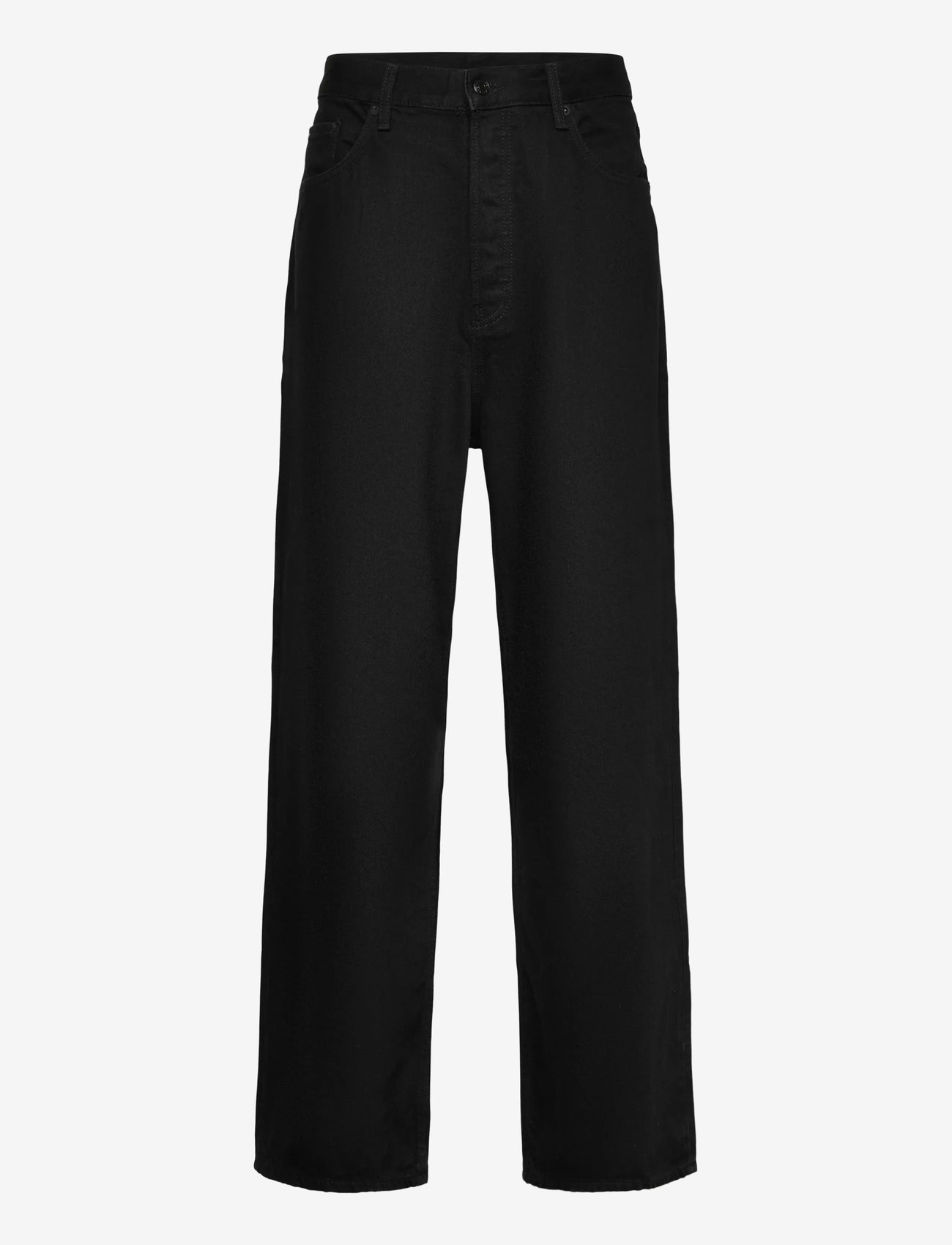 Weekday - Astro Mid Rise Loose Baggy Unisex Jeans - alt laienevad teksad - black rinse - 1