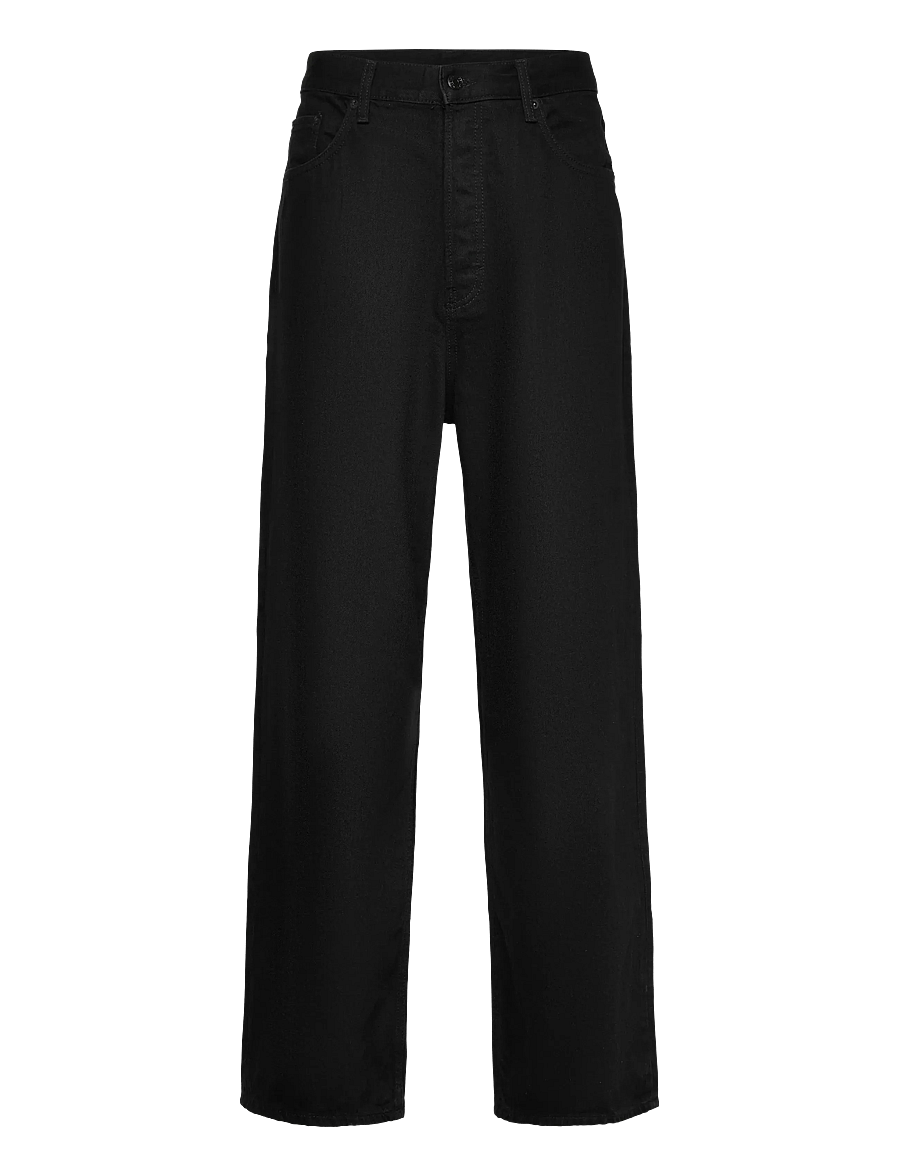 Weekday - Astro Mid Rise Loose Baggy Leg Unisex Jeans - weite jeans - black rinse - 1
