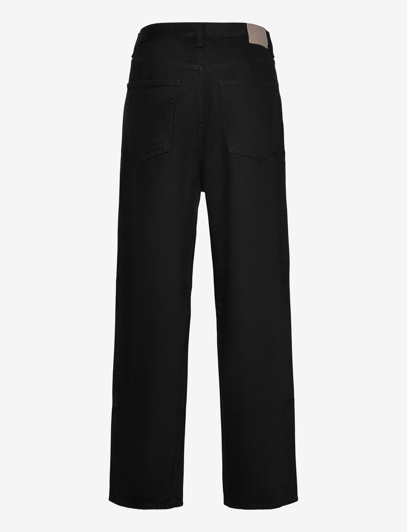 Weekday - Astro Mid Rise Loose Baggy Unisex Jeans - alt laienevad teksad - black rinse - 2