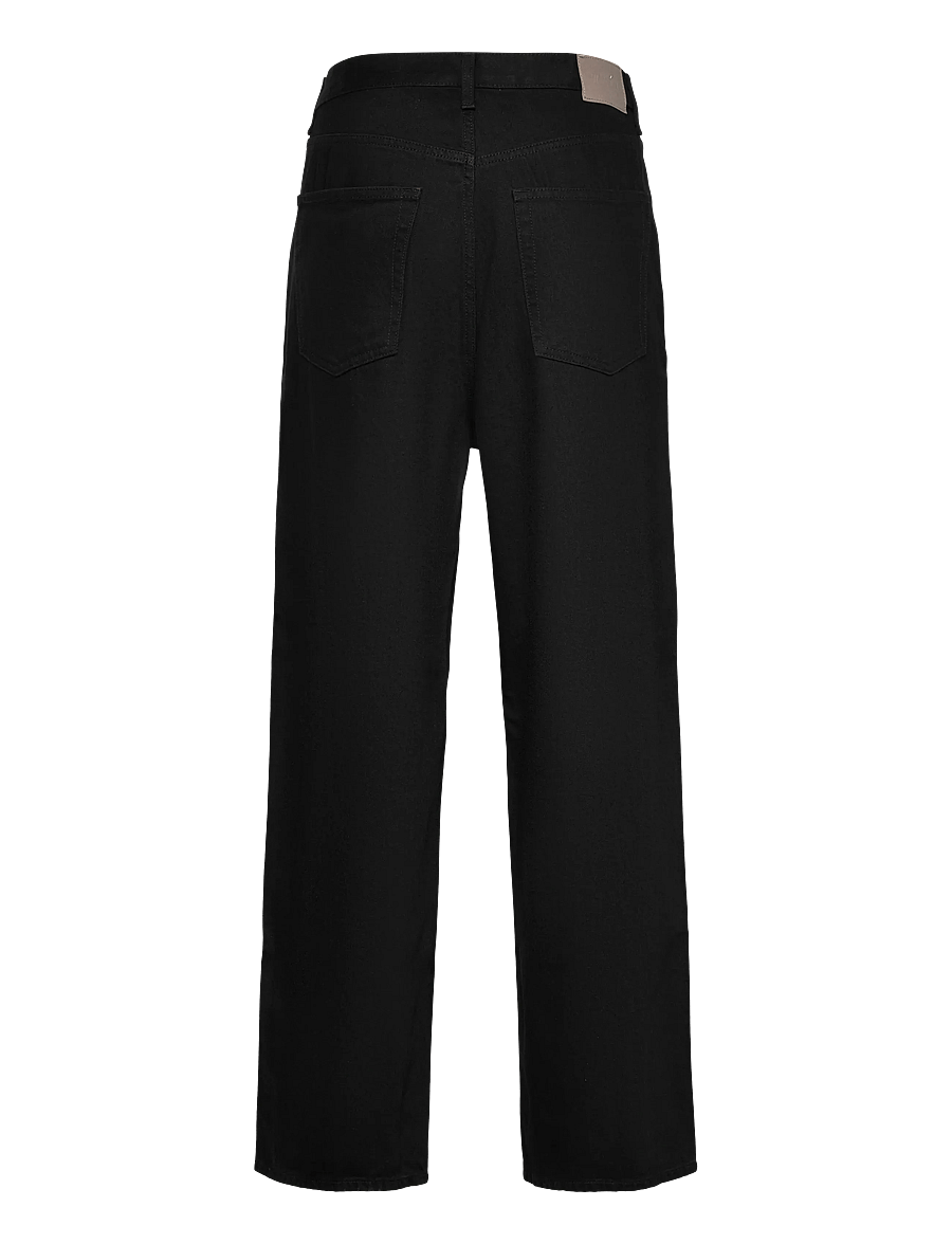 Weekday - Astro Mid Rise Loose Baggy Leg Unisex Jeans - weite jeans - black rinse - 2