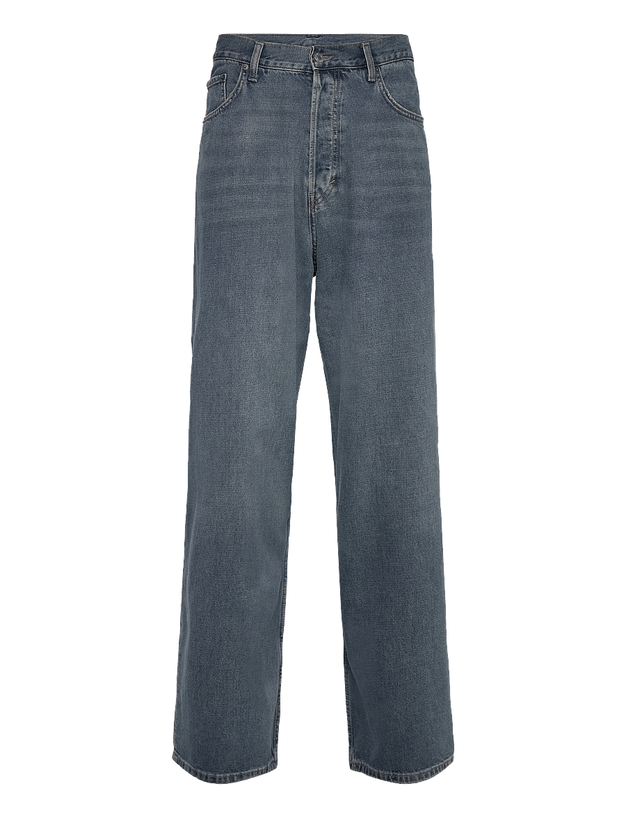 Weekday - Astro Mid Rise Loose Baggy Leg Unisex Jeans - alt laienevad teksad - blue one - 0