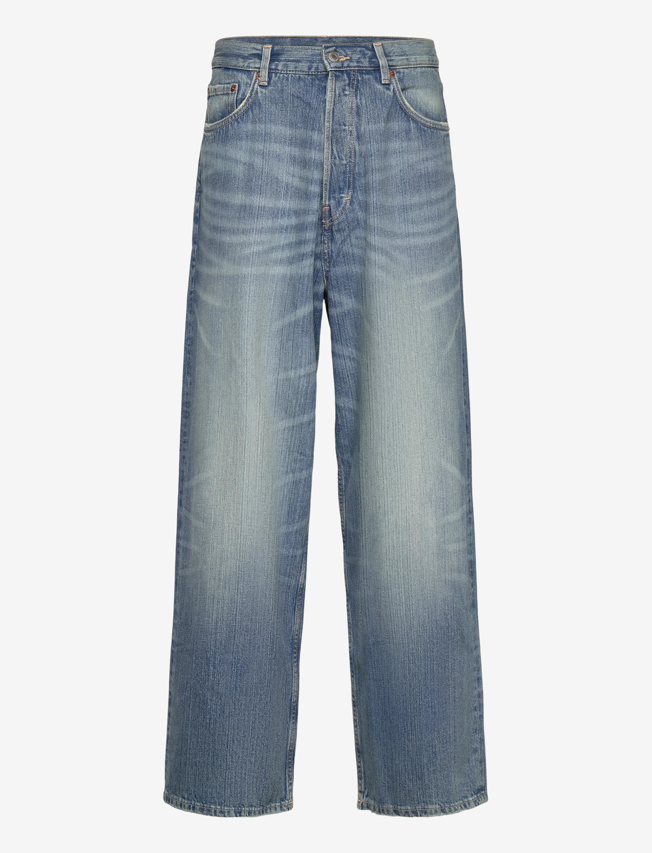 Weekday - Astro Mid Rise Loose Baggy Leg Jeans - hosen mit weitem bein - blue stream - 0